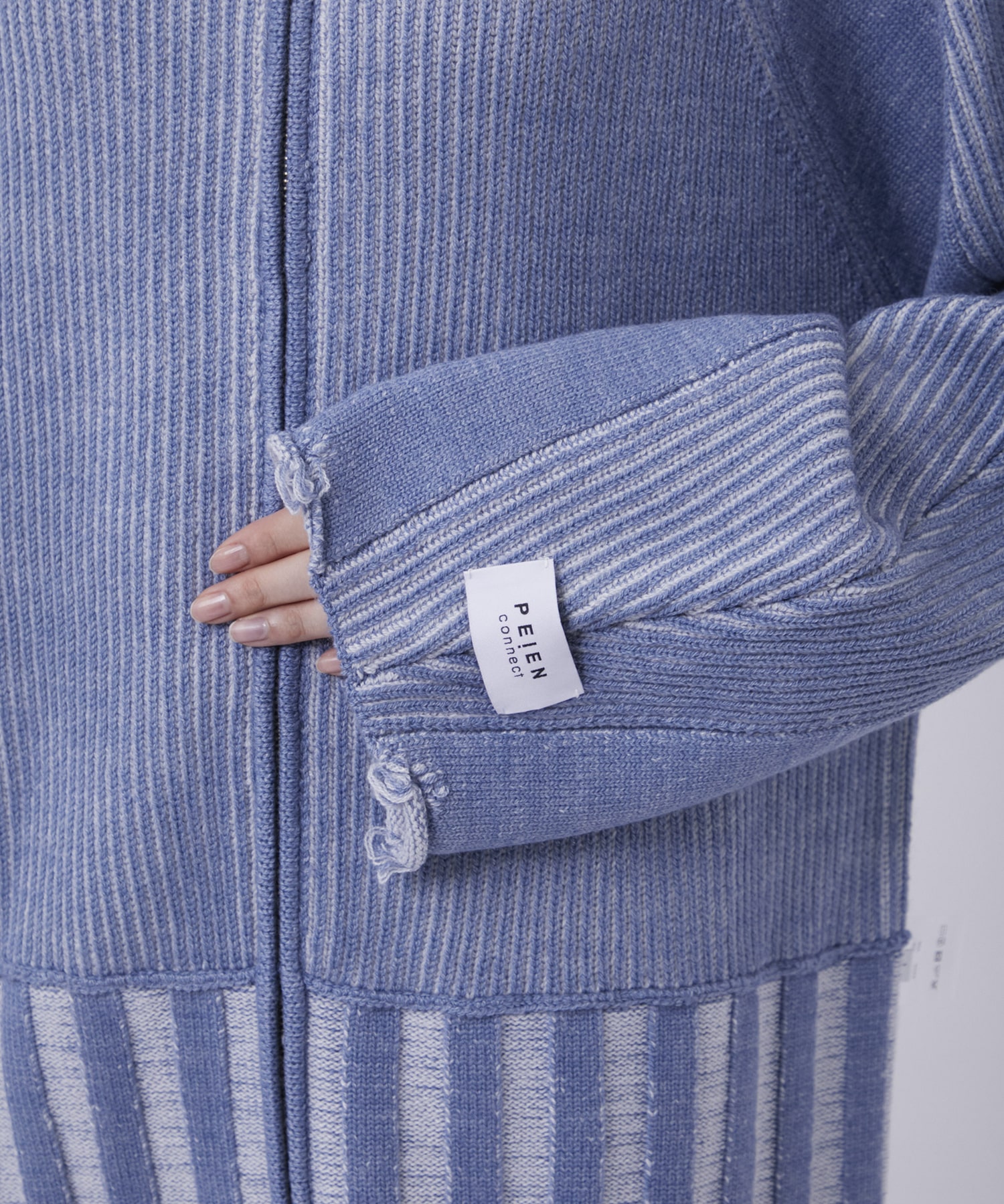 リバーシブルZip knit coat PEIEN