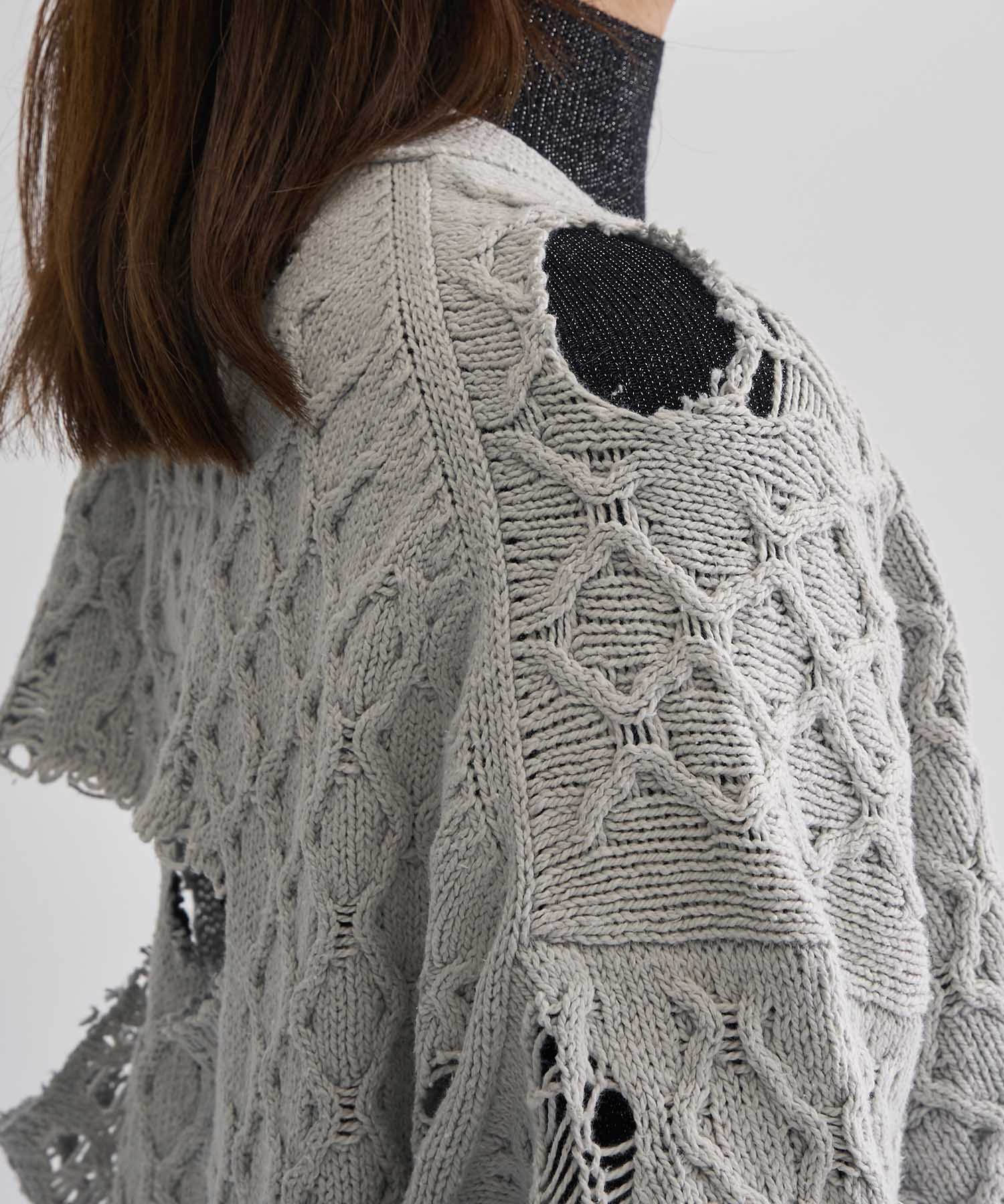 SUNFADED KNIT CARDIGAN Maison MIHARA YASUHIRO