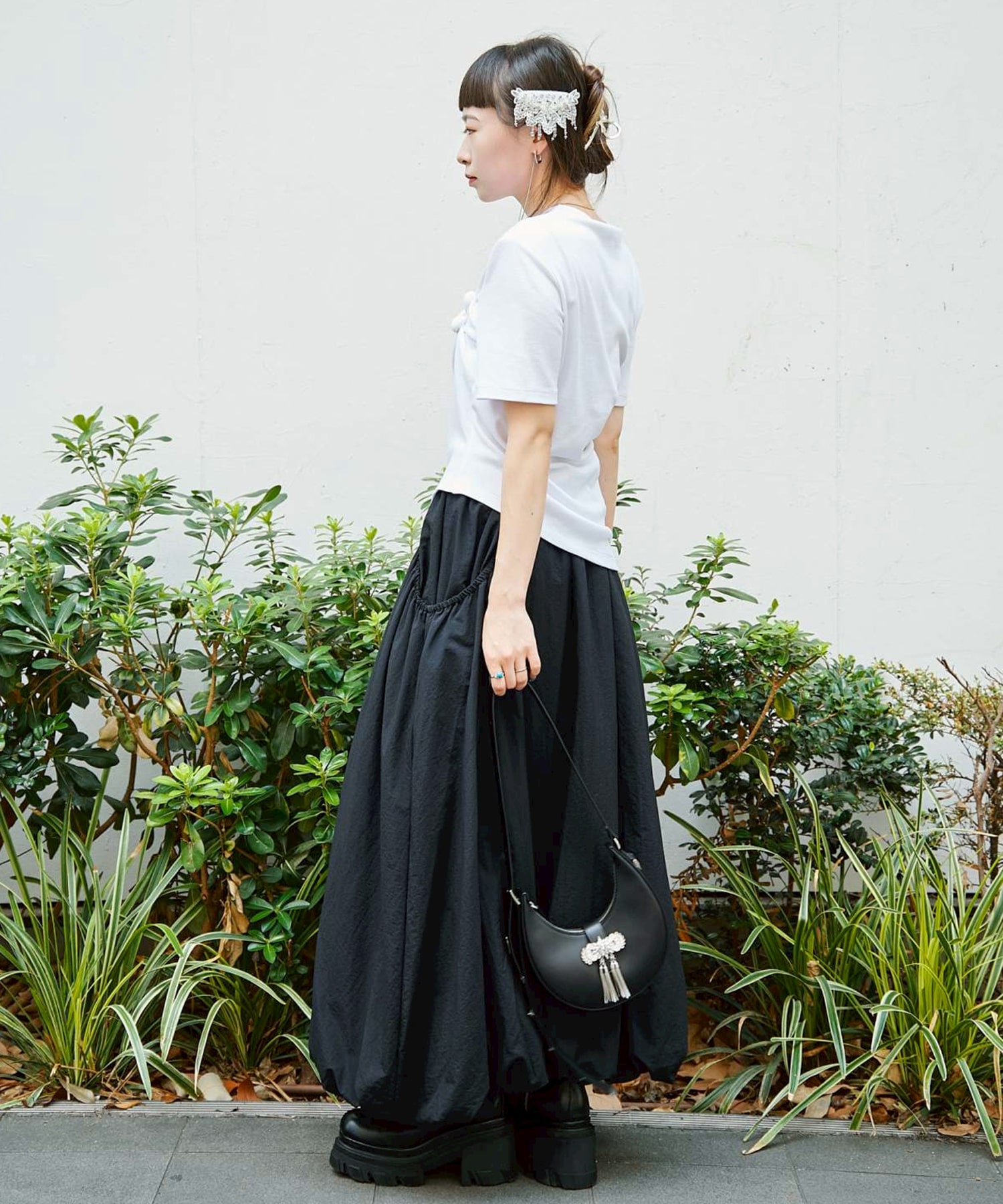 ribbon bijou half moon bag tanakadaisuke