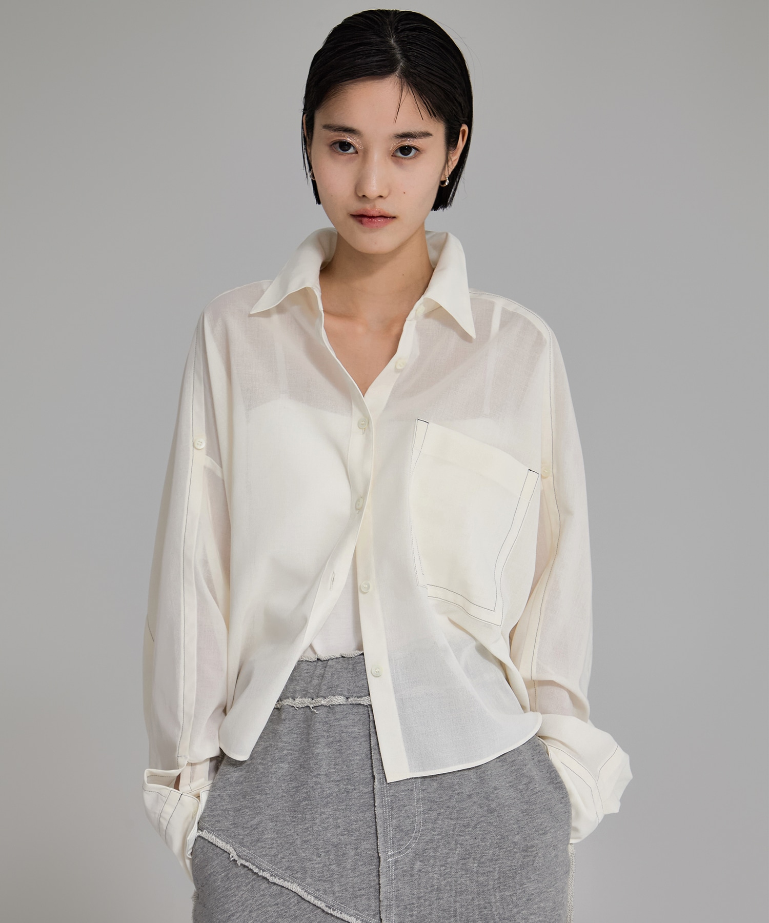 Matte Sheer Over Shirt STUDIOUS