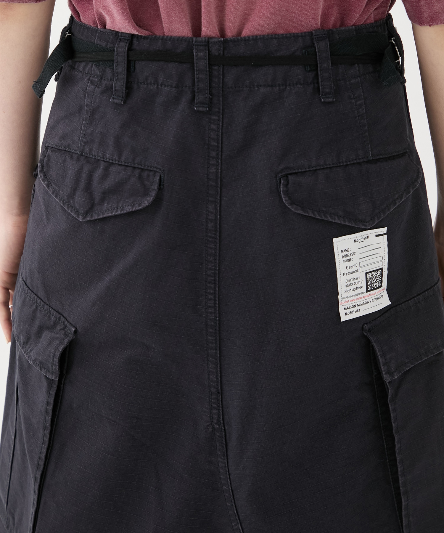 CARGO PNTS PASTED SKIRT Maison MIHARA YASUHIRO