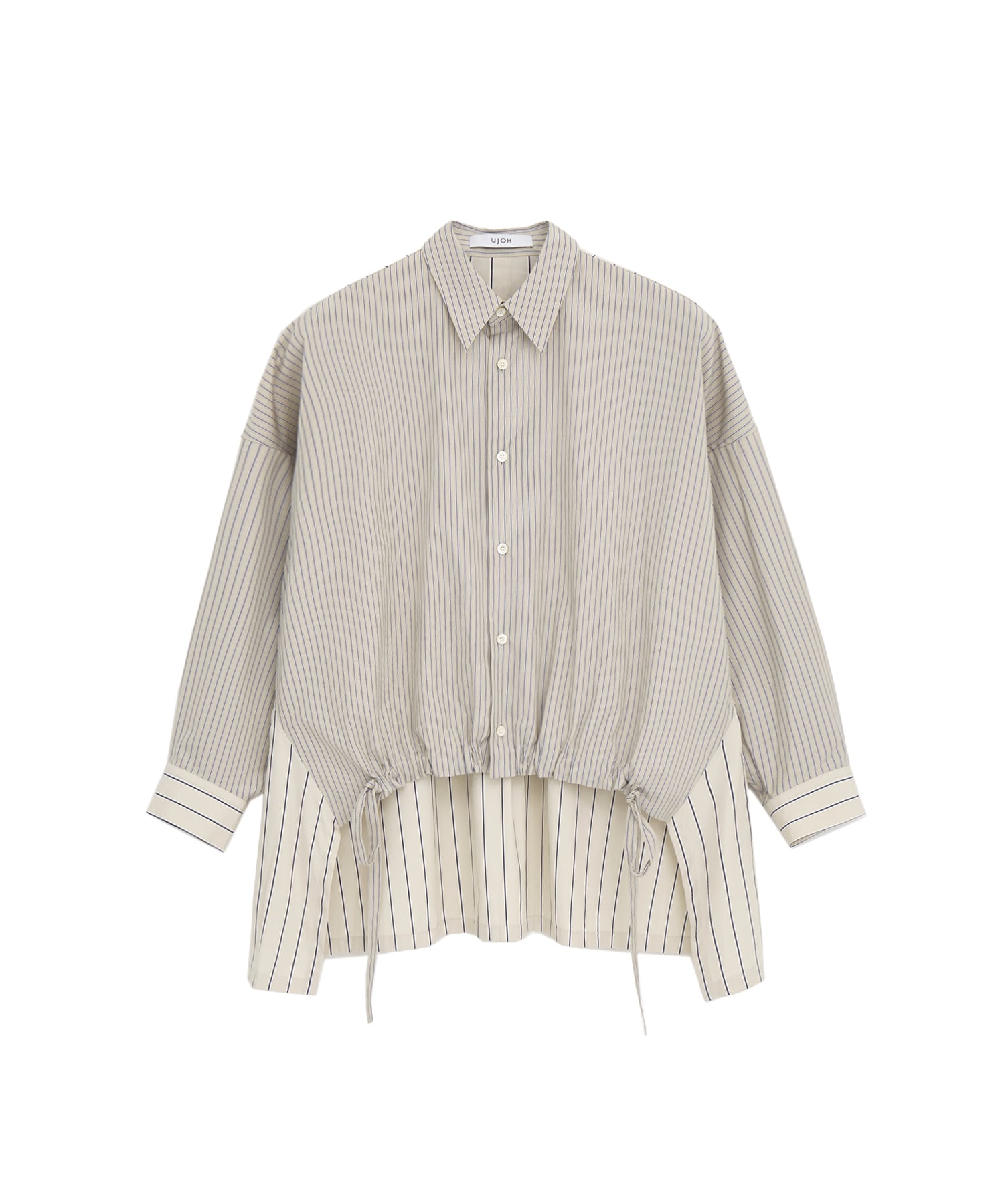 別注ドローコードストライプシャツ UJOH