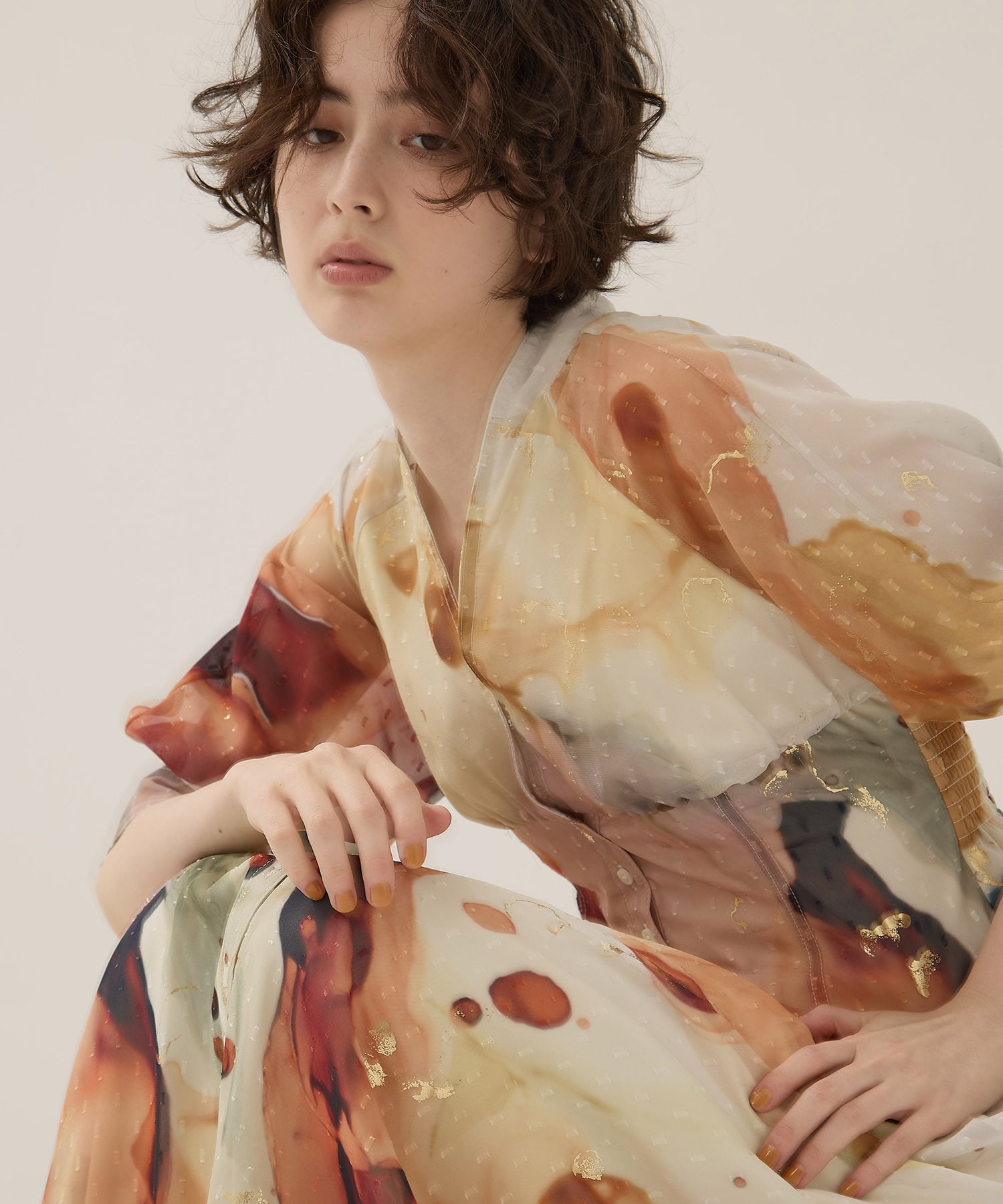EX. Art Organdy Dress AMERI