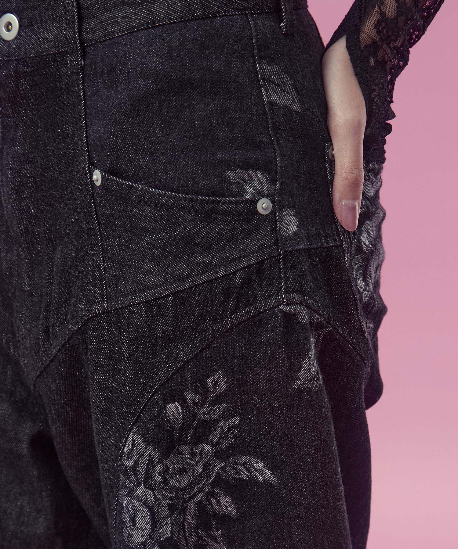別注 ROSE DENIM PANTS FETICO