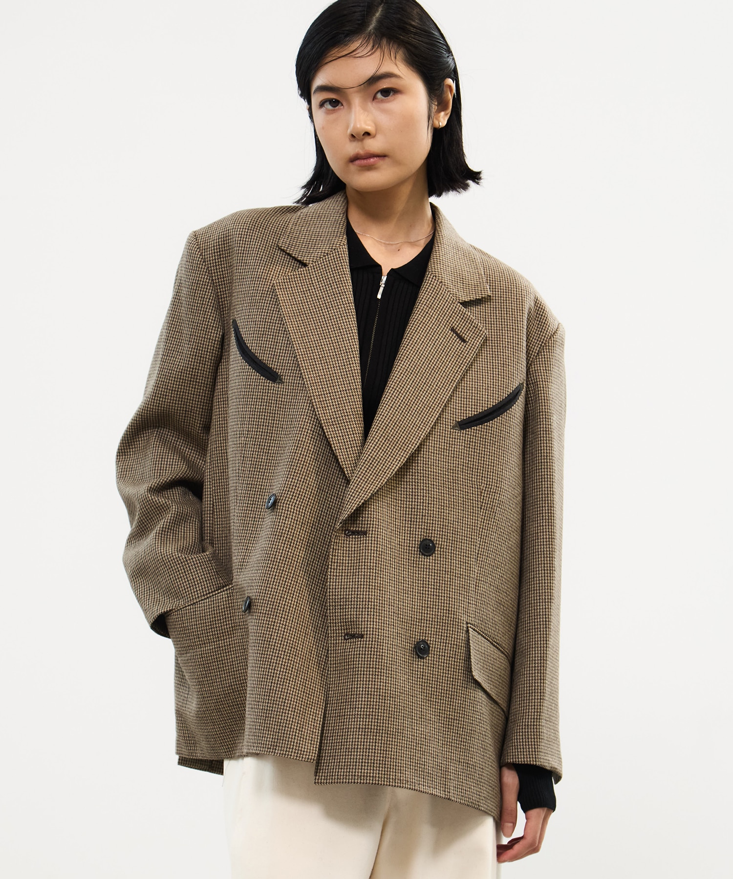 Wool check jacket TOGA