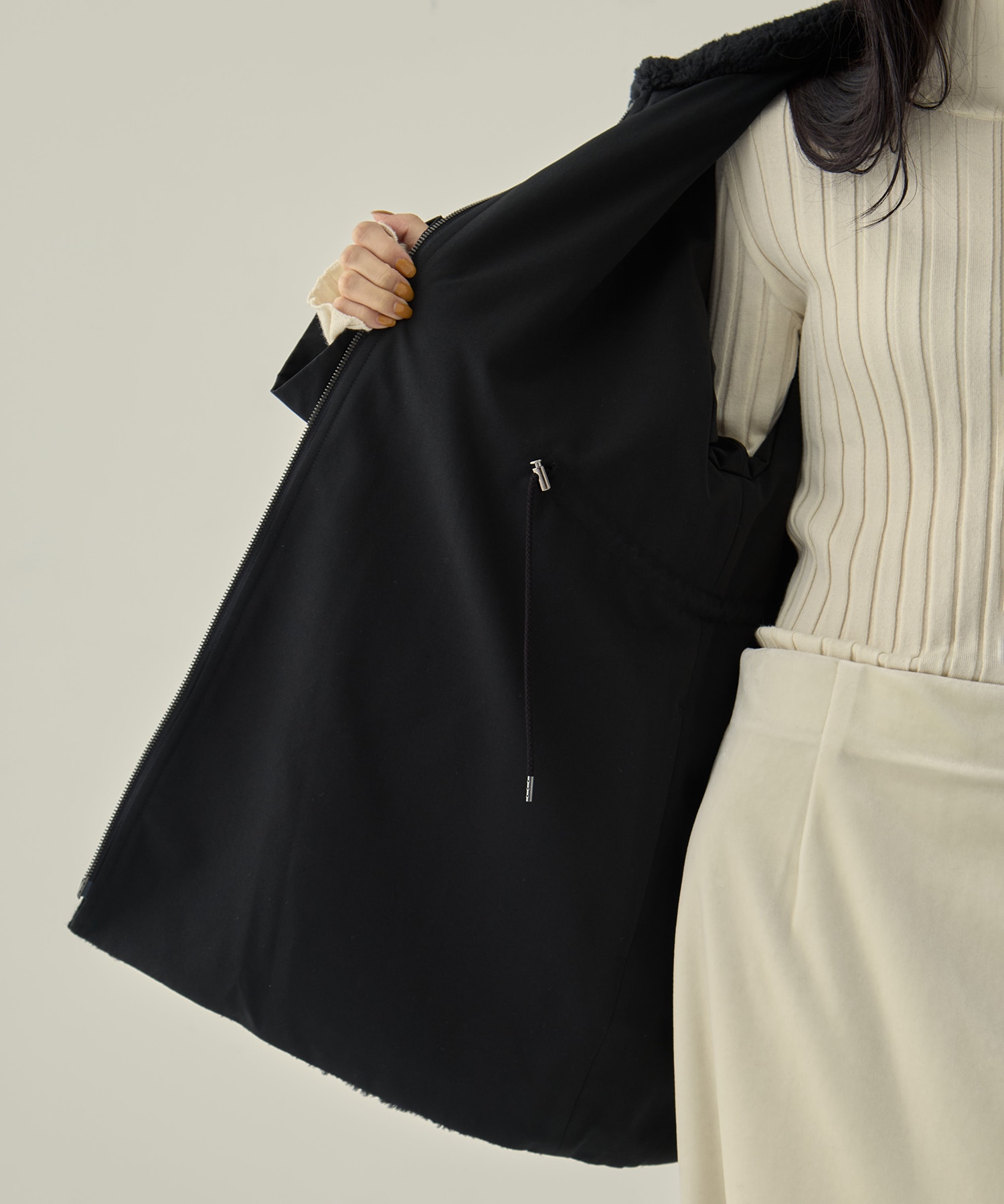 別注リサイクルシェルタフタ×ボア VACHEMENT