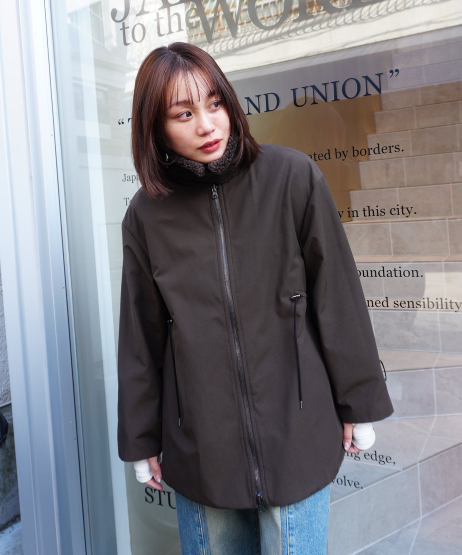 別注リサイクルシェルタフタ×ボア VACHEMENT