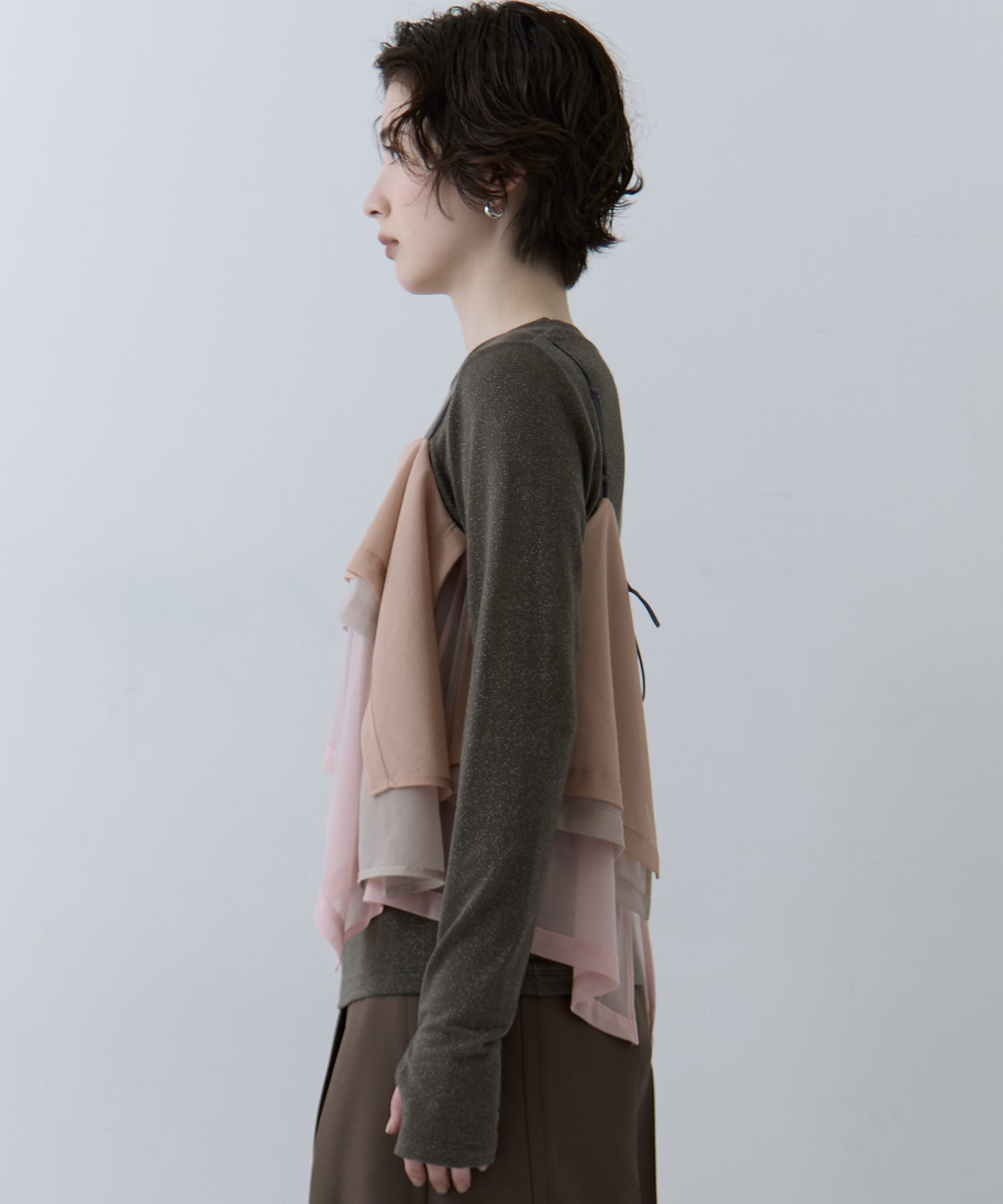 3way Camisole & Cashmere Long T STUDIOUS