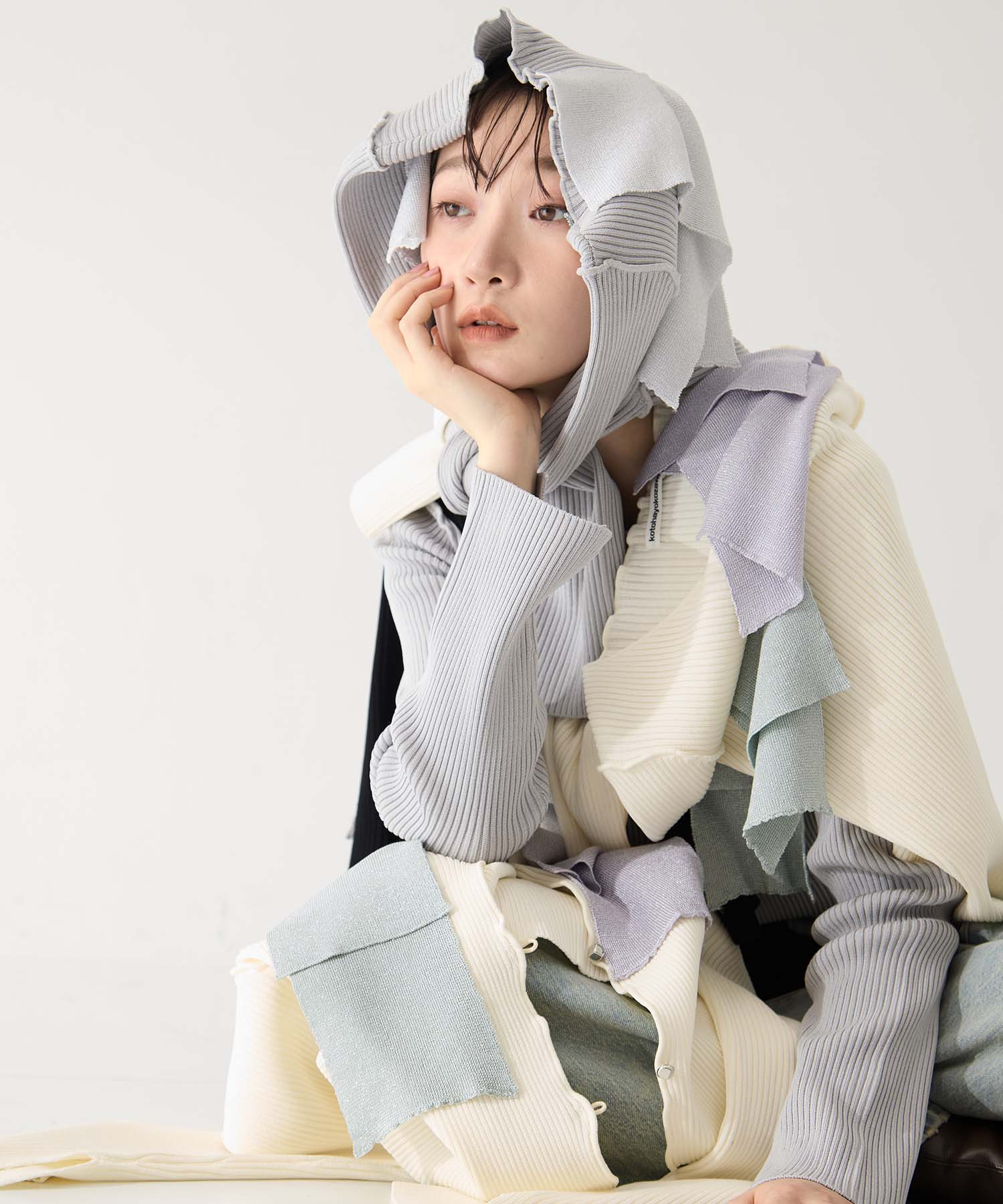 別注CREW NECK RIB KNIT kotohayokozawa