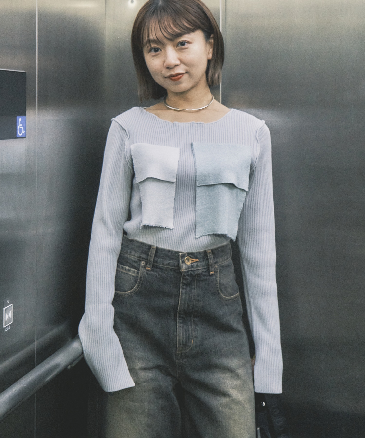 別注CREW NECK RIB KNIT kotohayokozawa