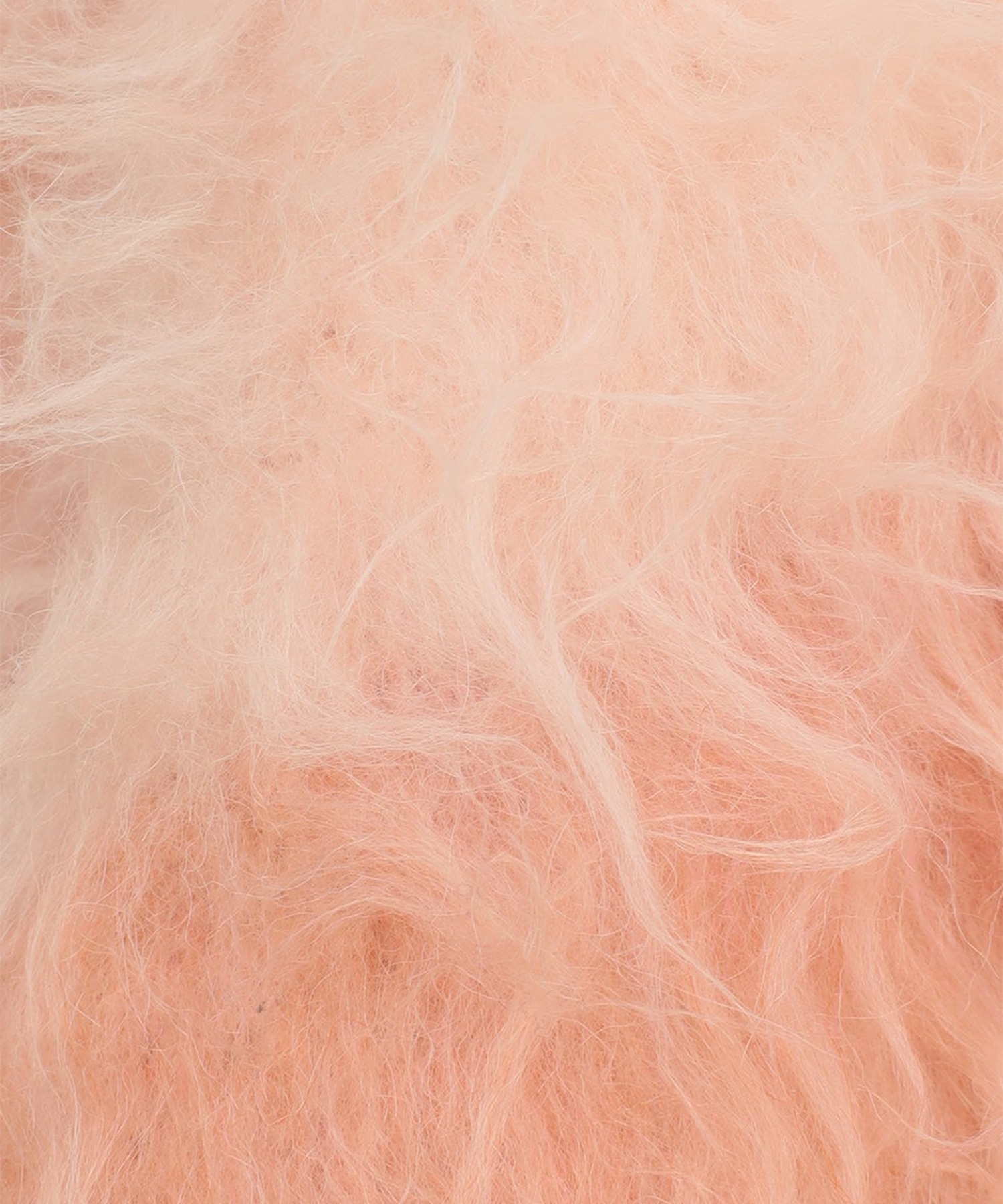 BI COLOR SHAGGY KNIT CARDIGAN CLANE