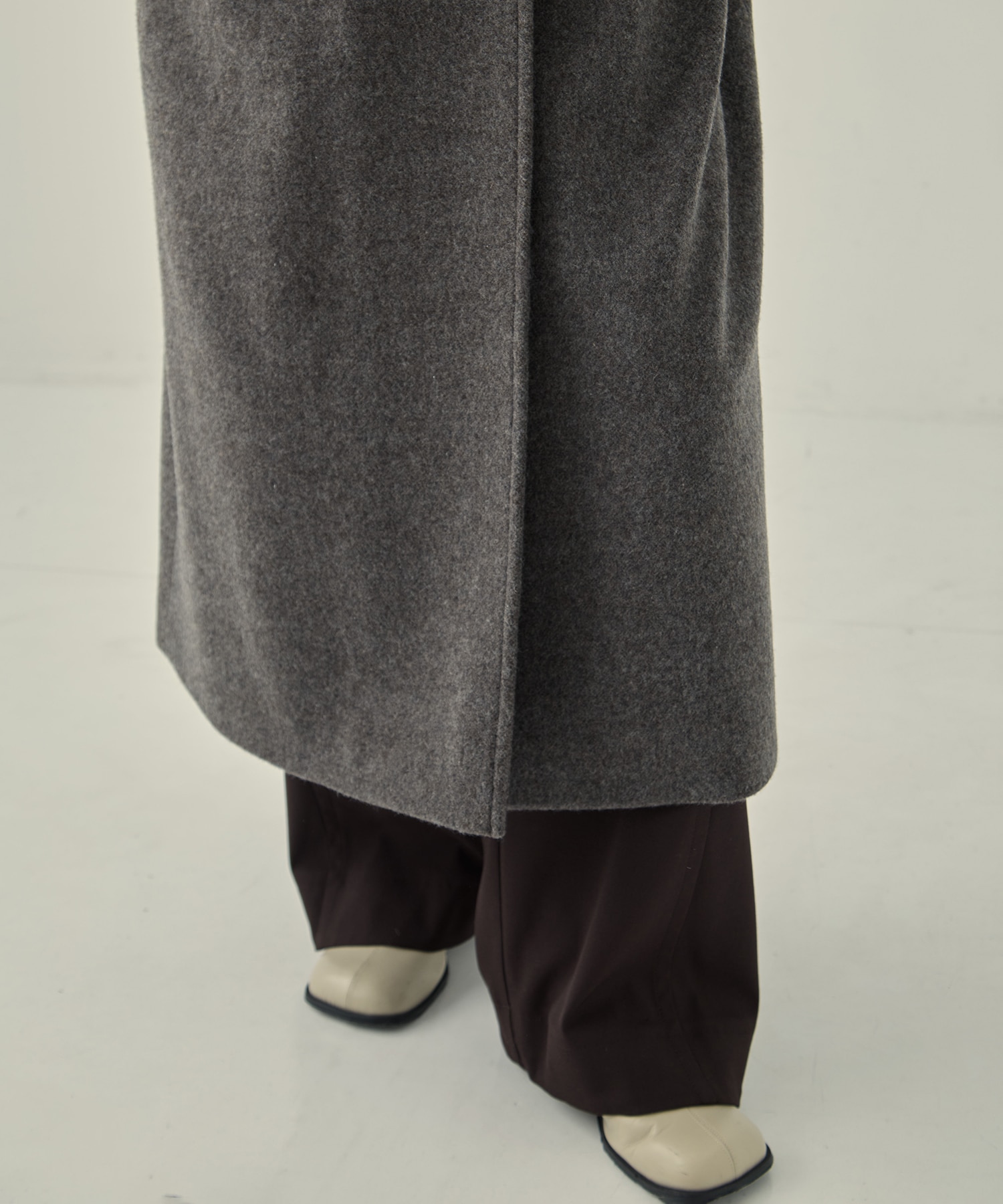 Stand Collar Wool Coat STUDIOUS