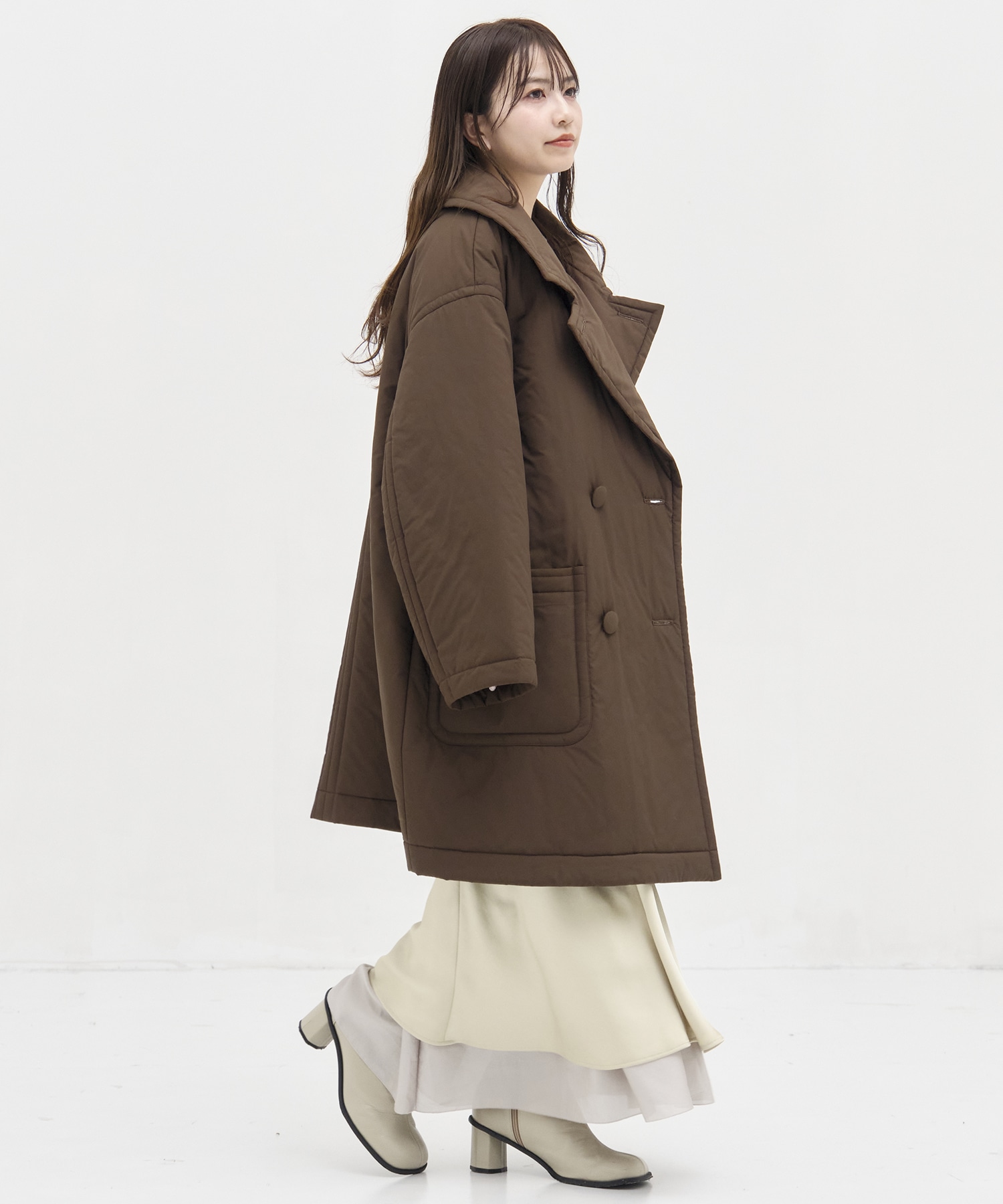 PADDED BUTTON COAT STUDIOUS