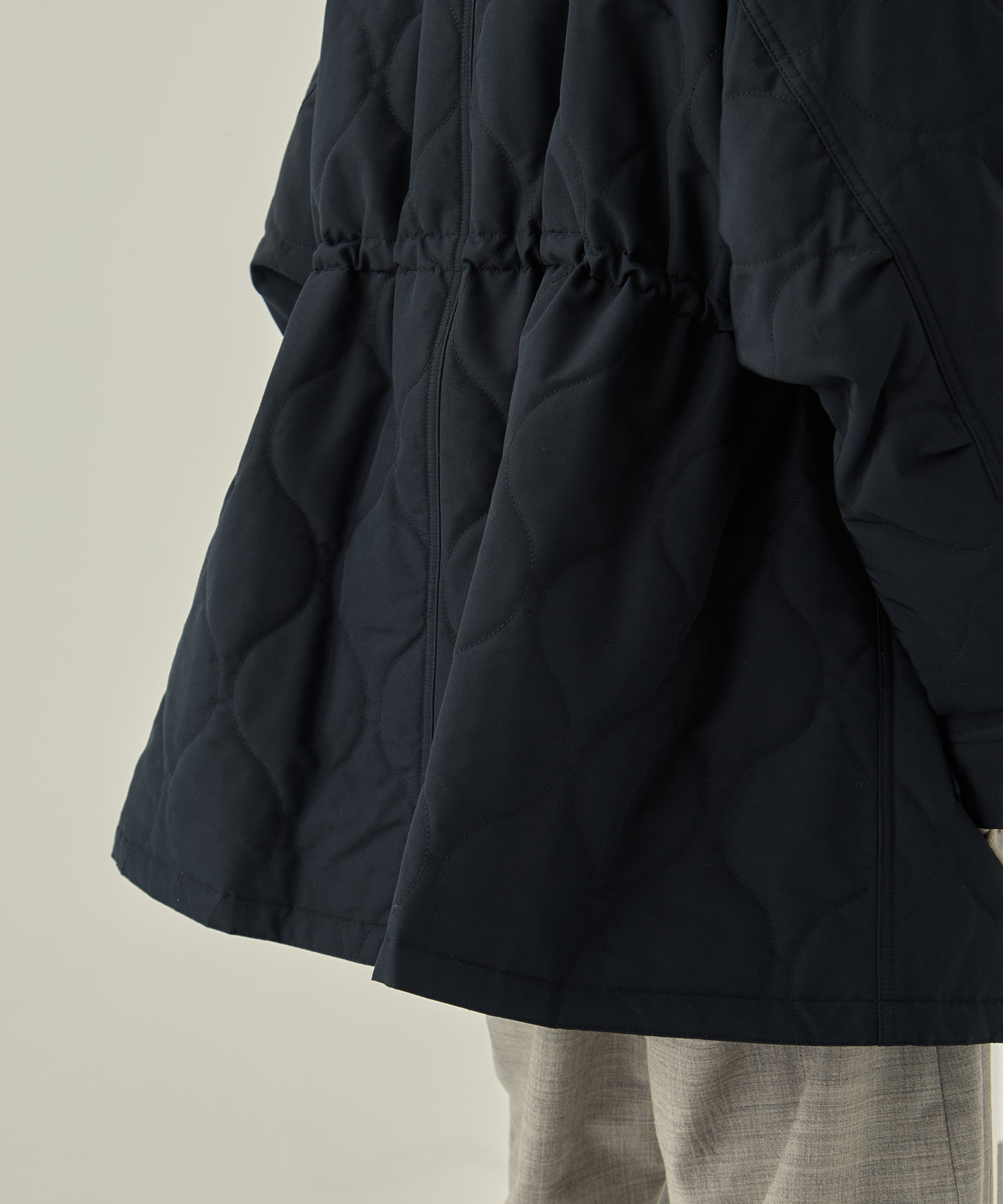 リサイクル60/40クロスキルティング モッズコート VACHEMENT