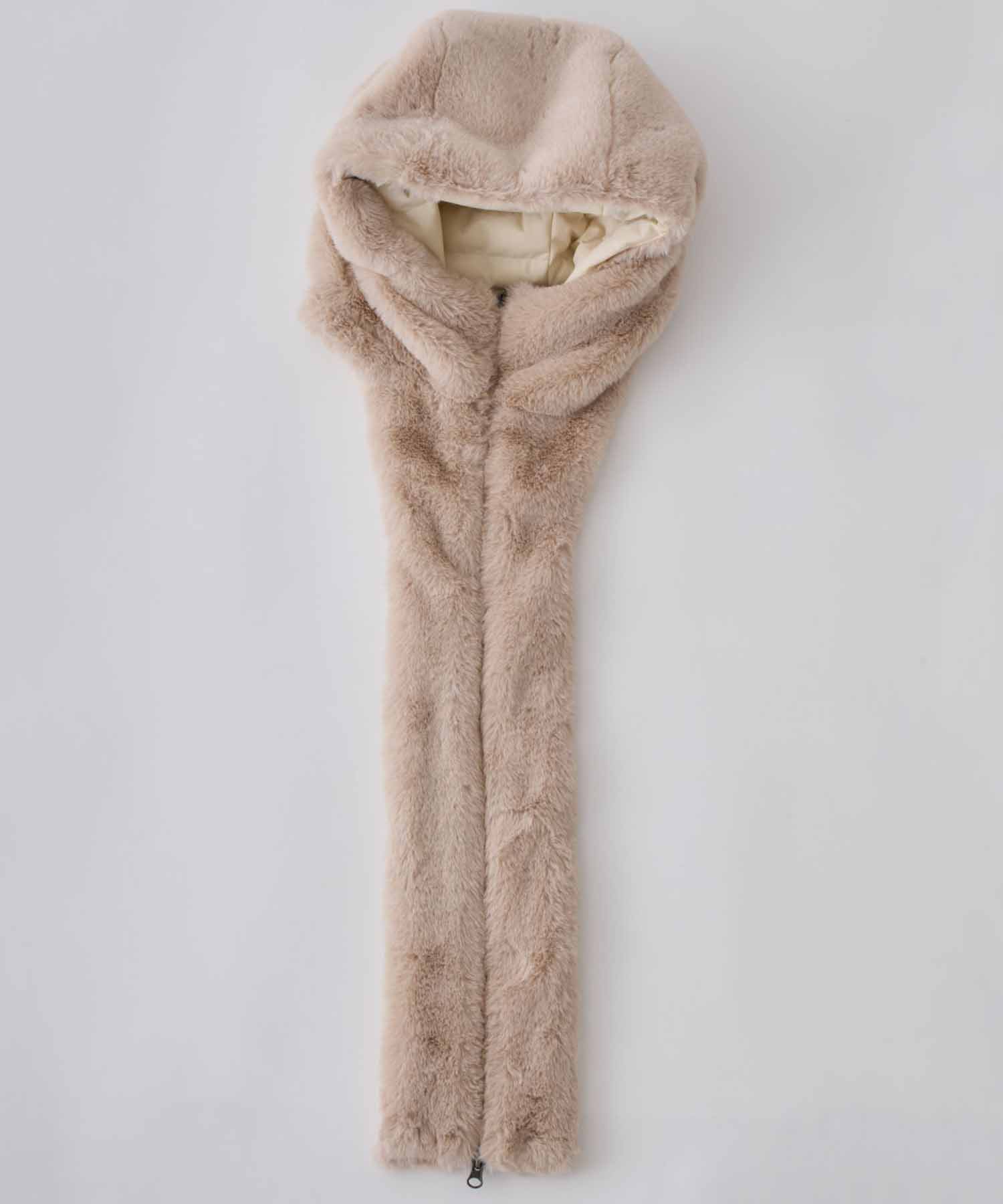 2way Fur Linen Hood Coat YOSOOU