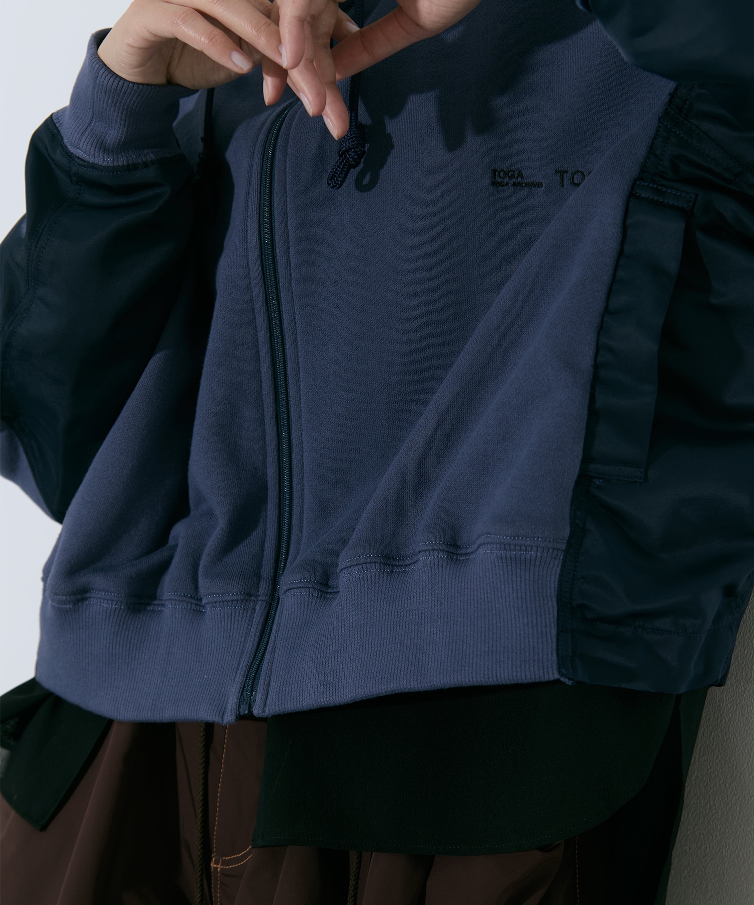 Cotton nylon hoodie TOGA