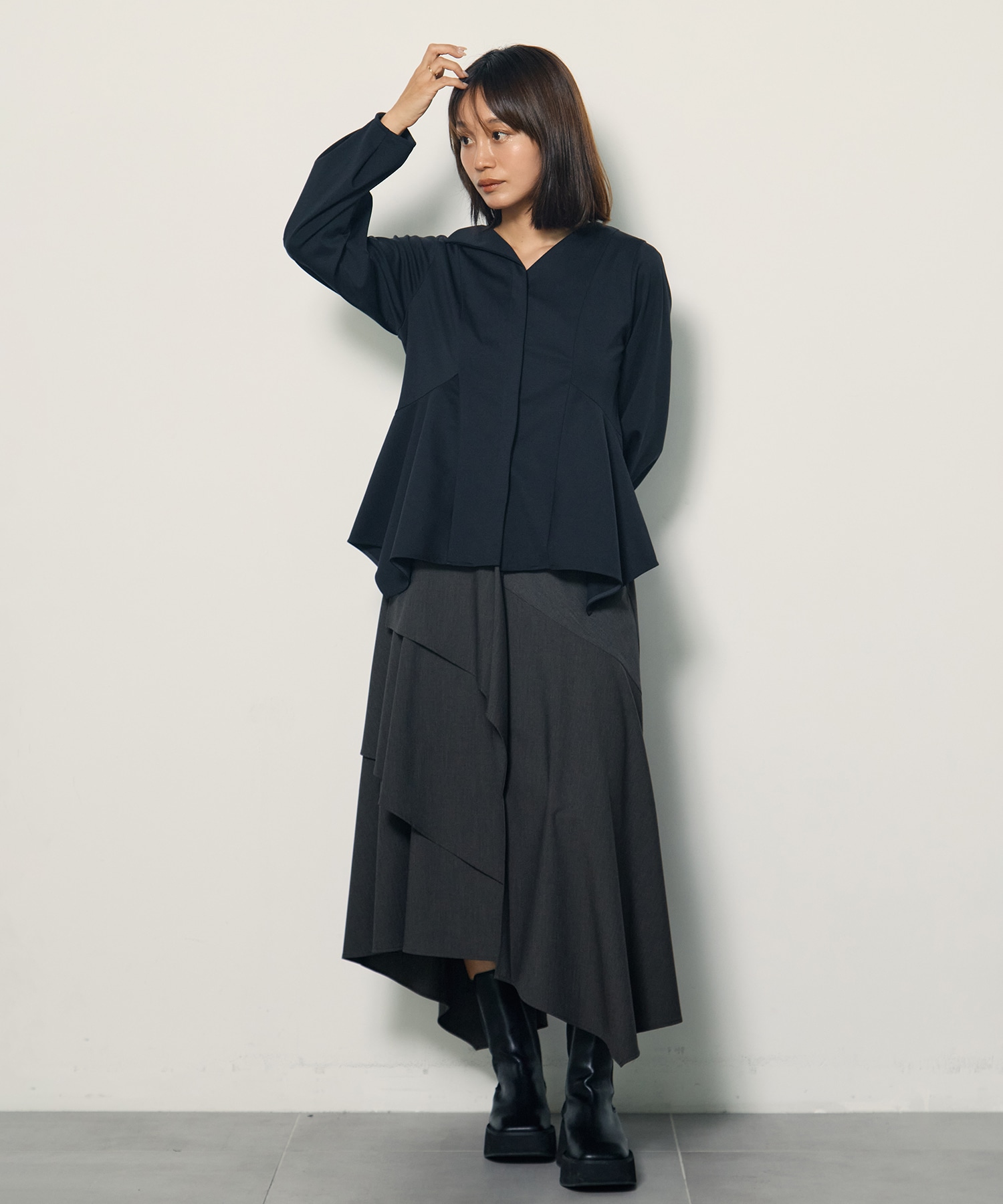 Form Peplum Tops STUDIOUS