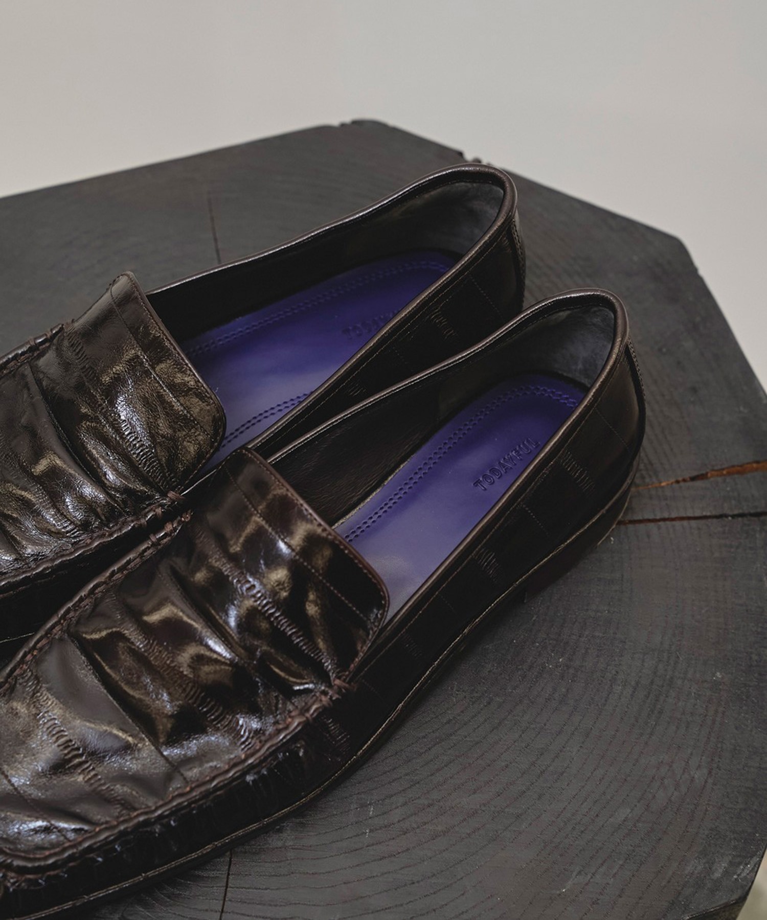 Squaretoe Gather Loafers TODAYFUL