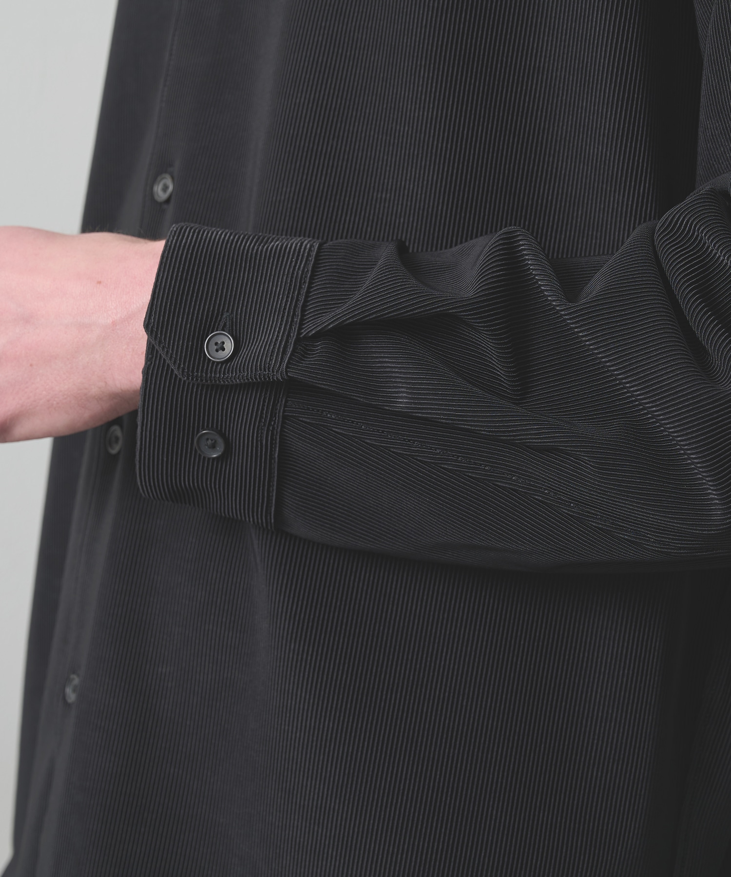 ナロープリーツリラックスシャツ STUDIOUS