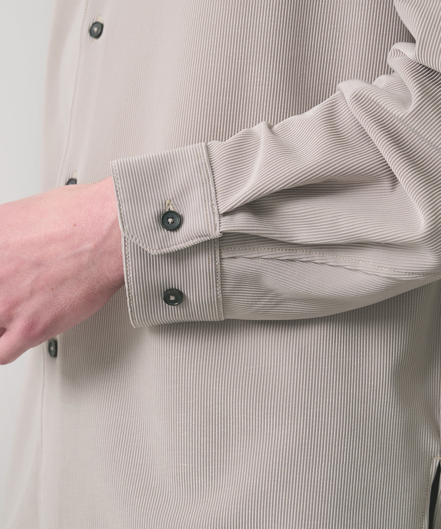 ナロープリーツリラックスシャツ STUDIOUS