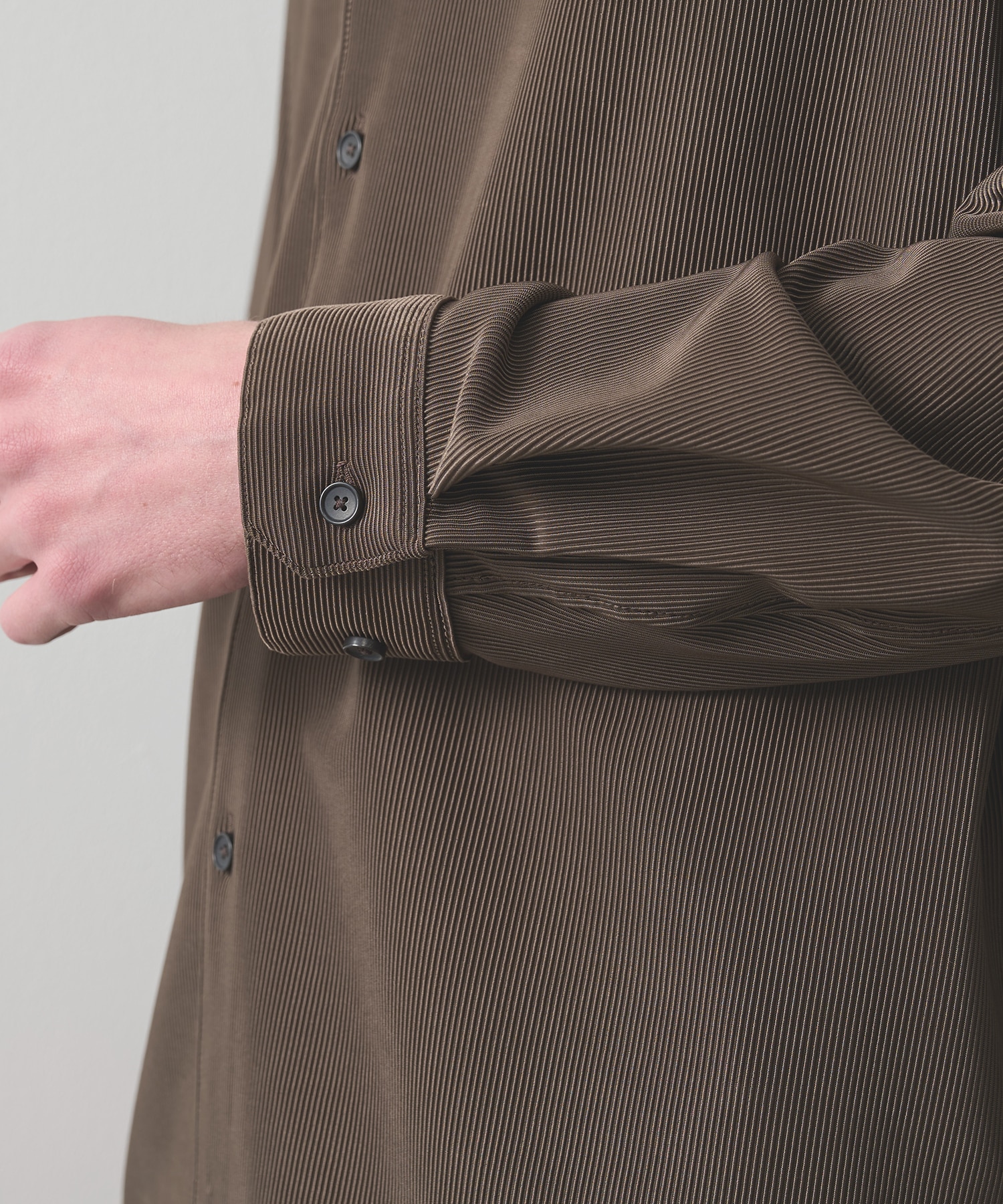 ナロープリーツリラックスシャツ STUDIOUS