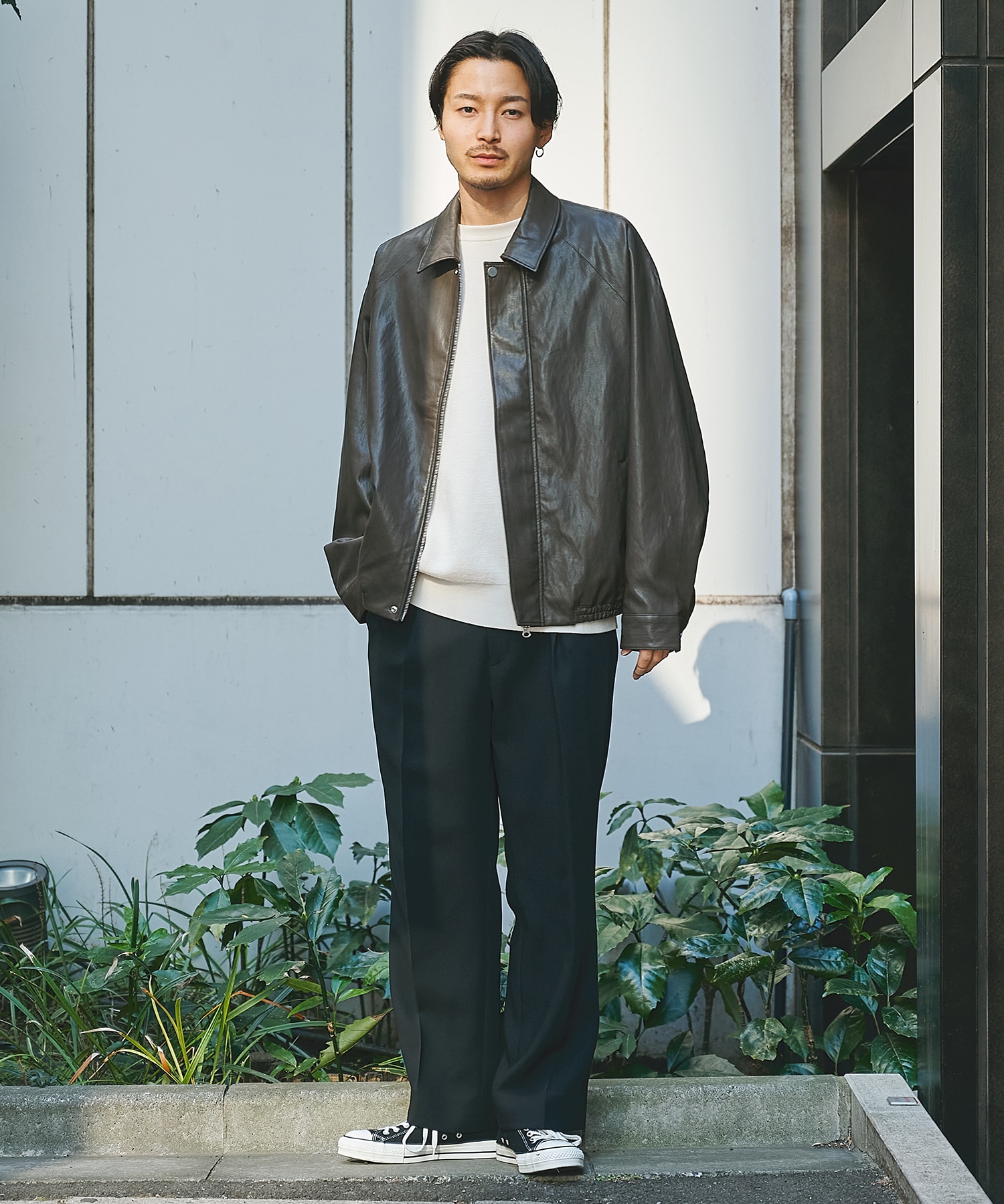 MODERN LEATHER BLOUSON | STUDIOUS
