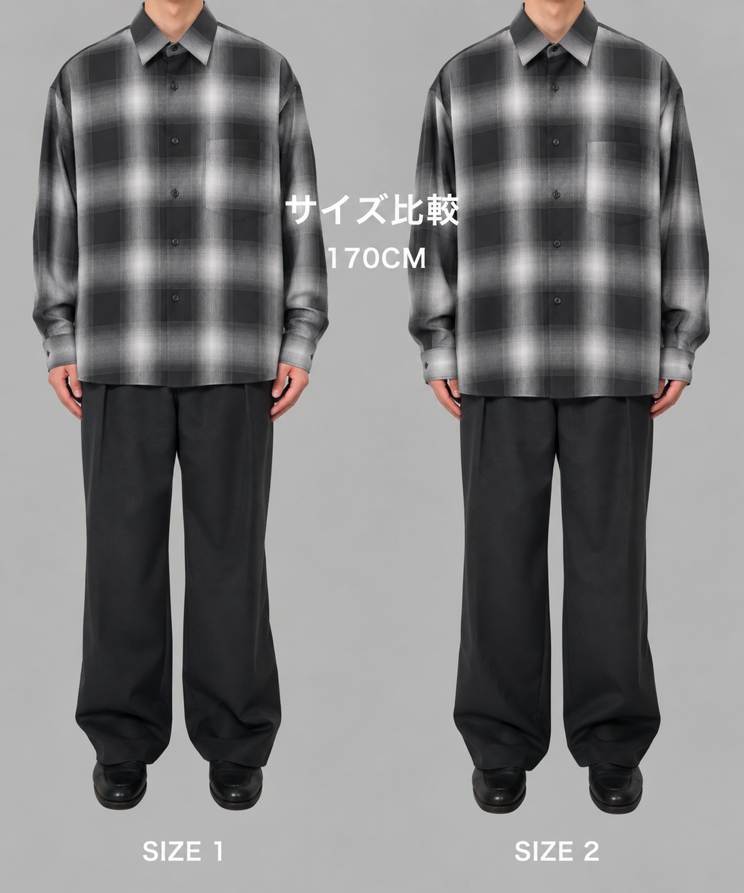 Fine Wool Smooth Check Shirts STUDIOUS
