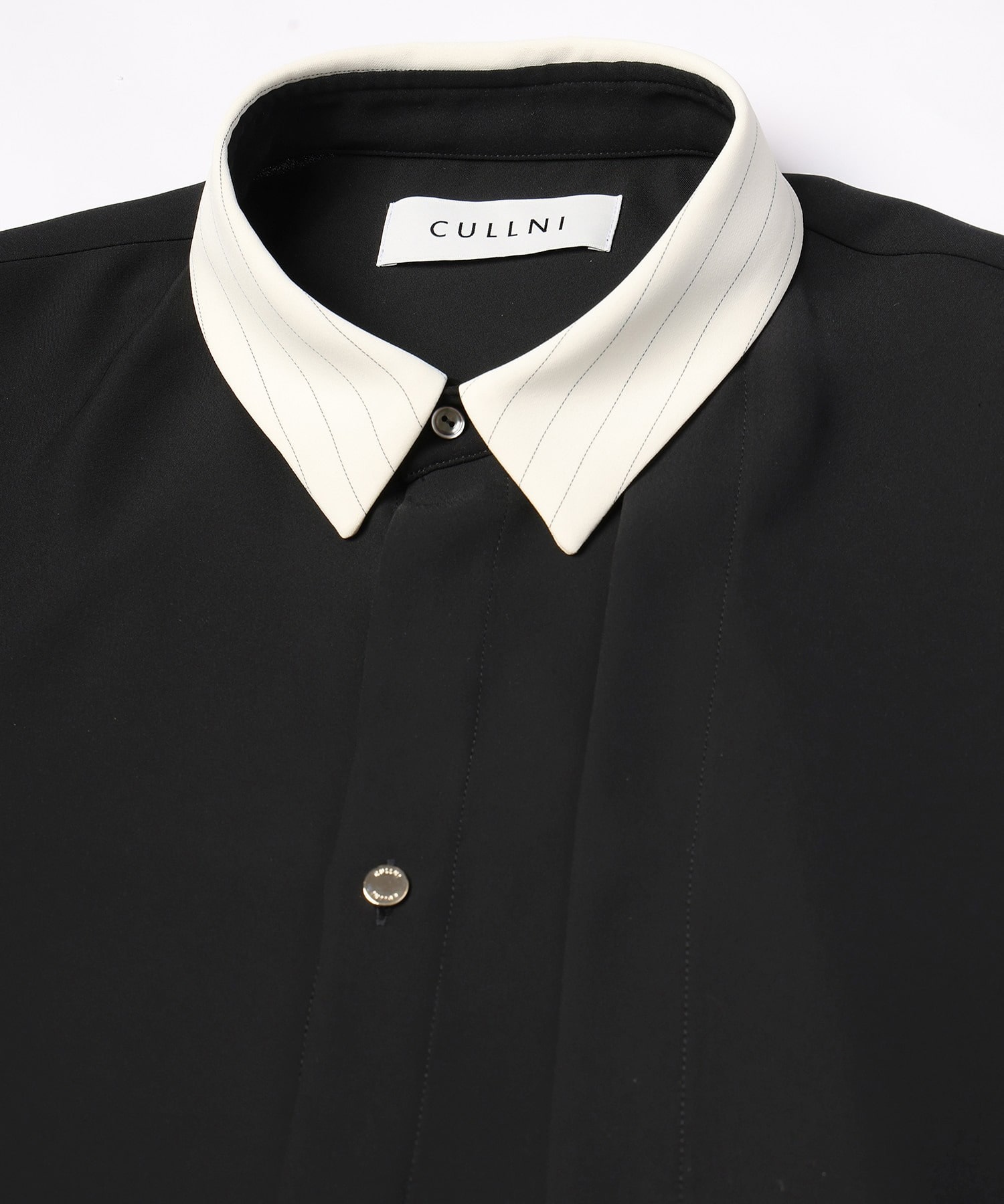 Double Satin Asymmetrical Layered Shirt CULLNI