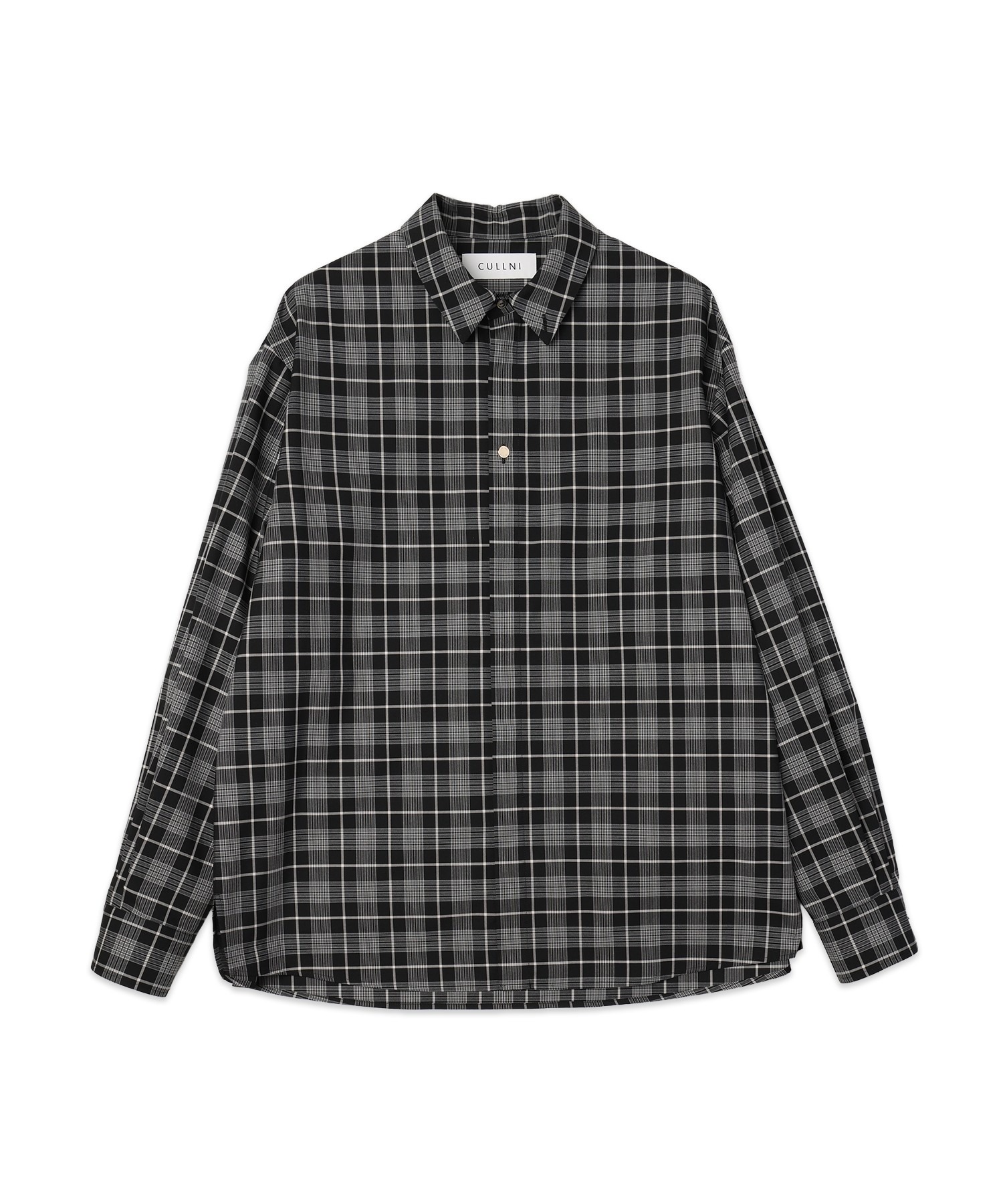 Tartan Check Bow-Tie Long Sleeve Shirt CULLNI