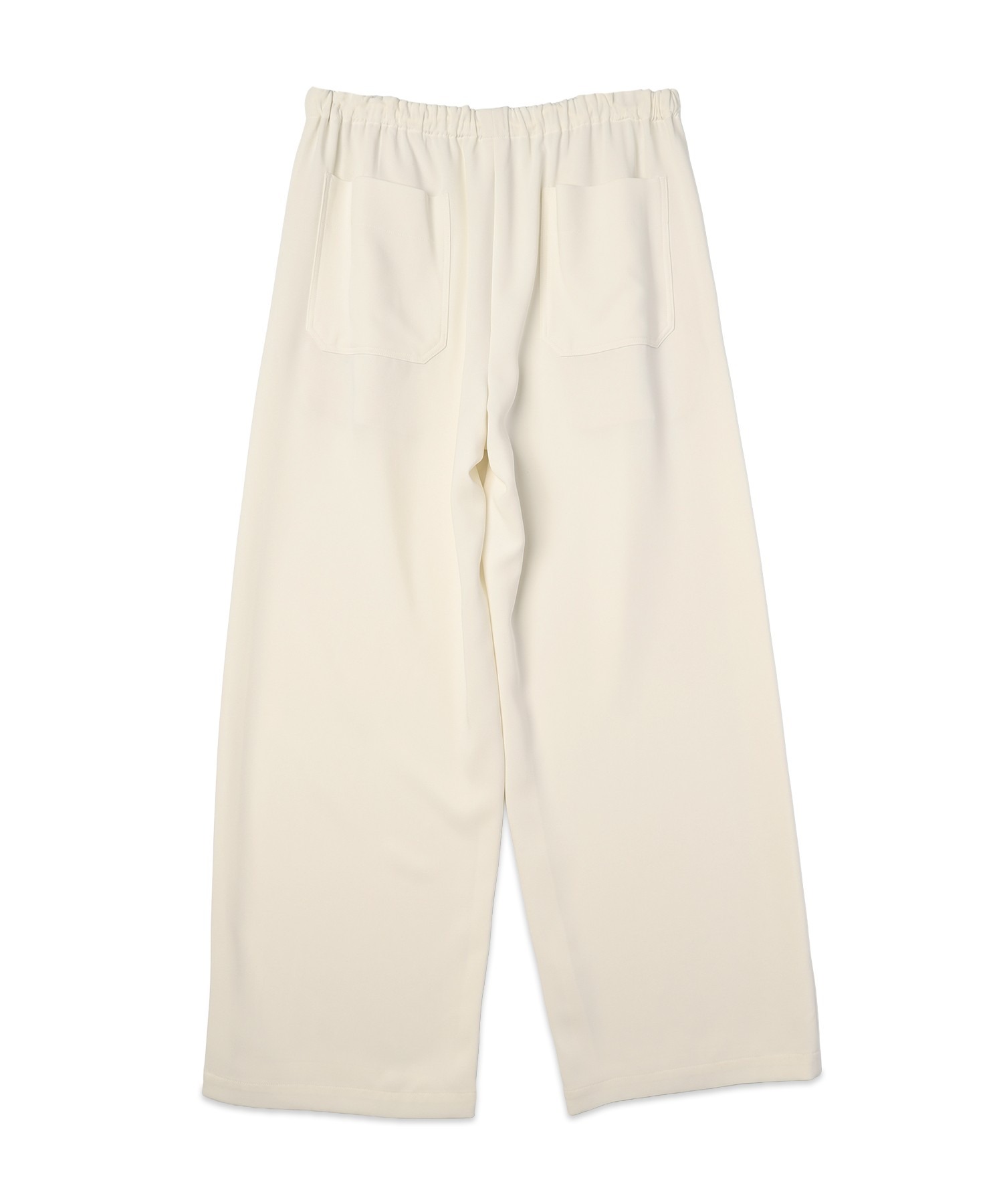 Triacetate Airy Cloth Drawstring Wide Pants CULLNI