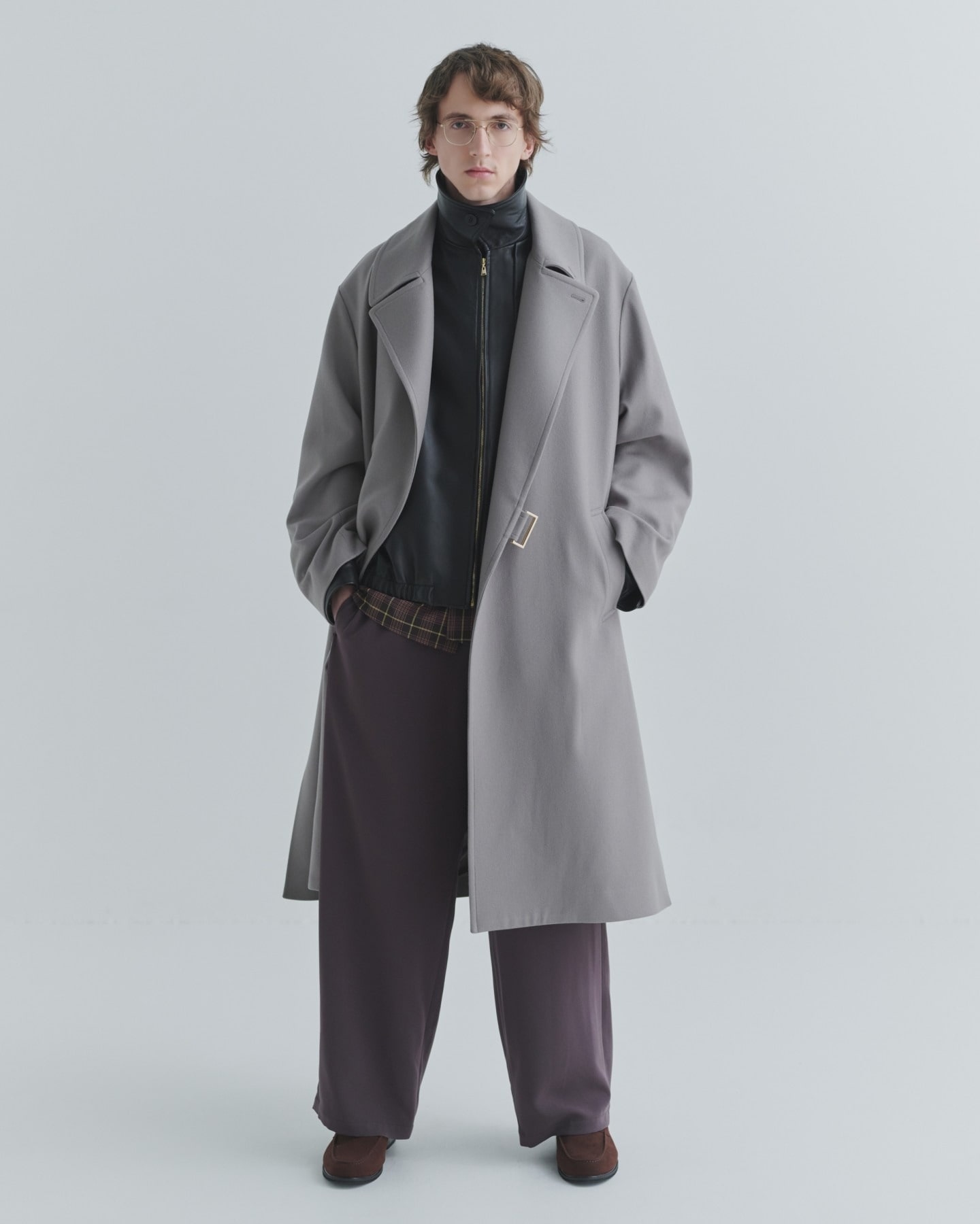 Triacetate Airy Cloth Drawstring Wide Pants CULLNI