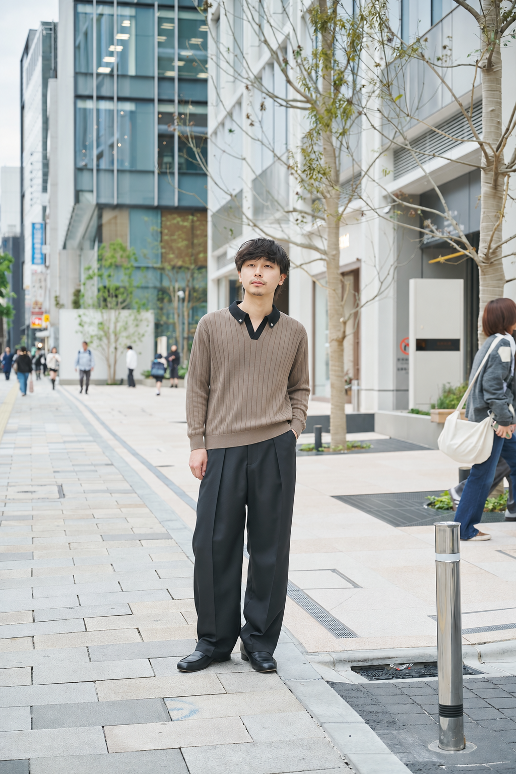 別注　Wide Rib SkipperCollar Knit Pullover CULLNI