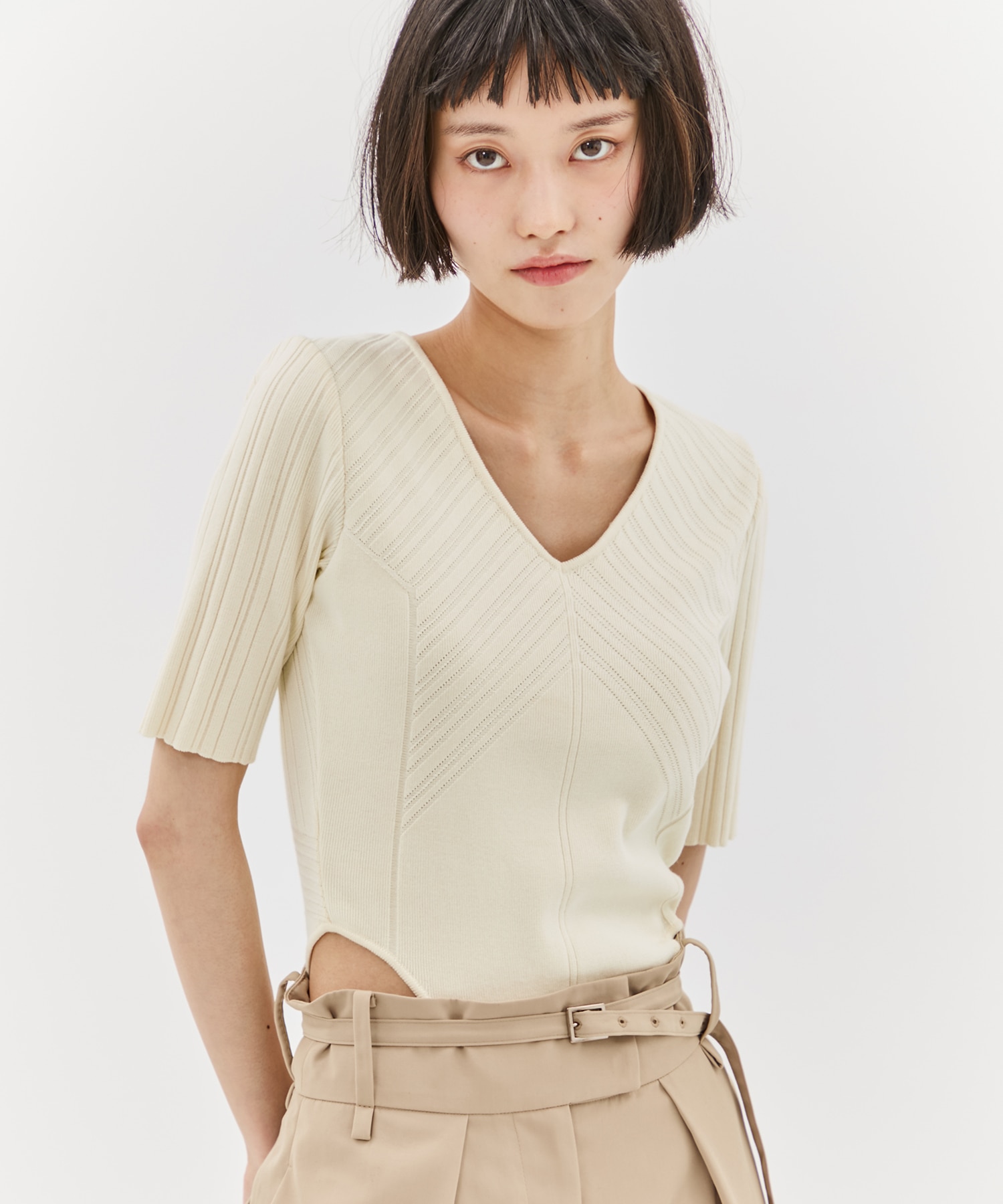 Jacquard Knit Bodysuit STUDIOUS