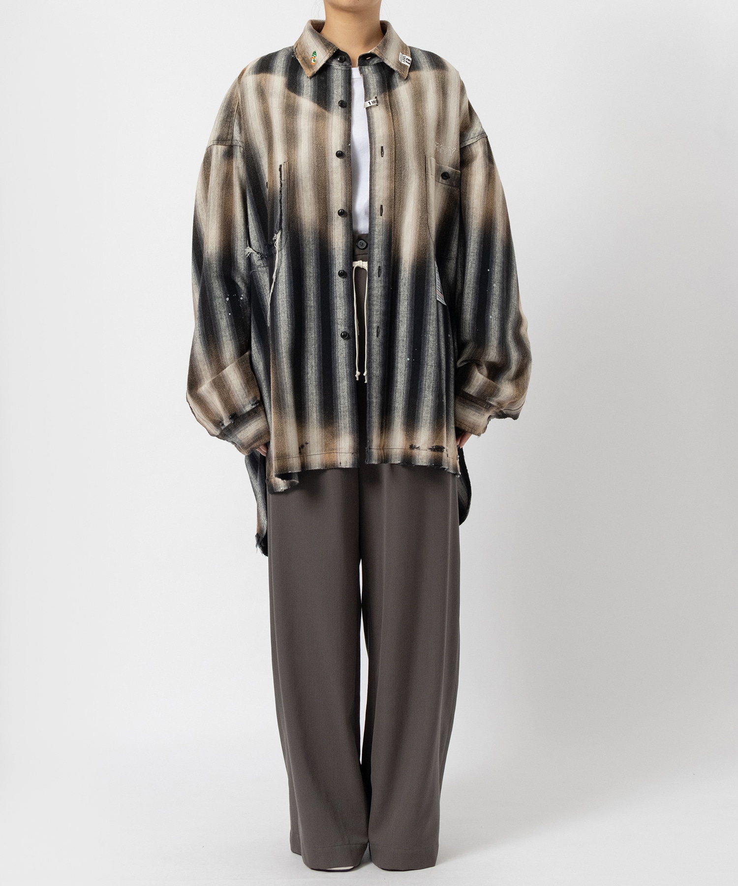 OMBRE STRIPE SHIRTS Maison MIHARA YASUHIRO