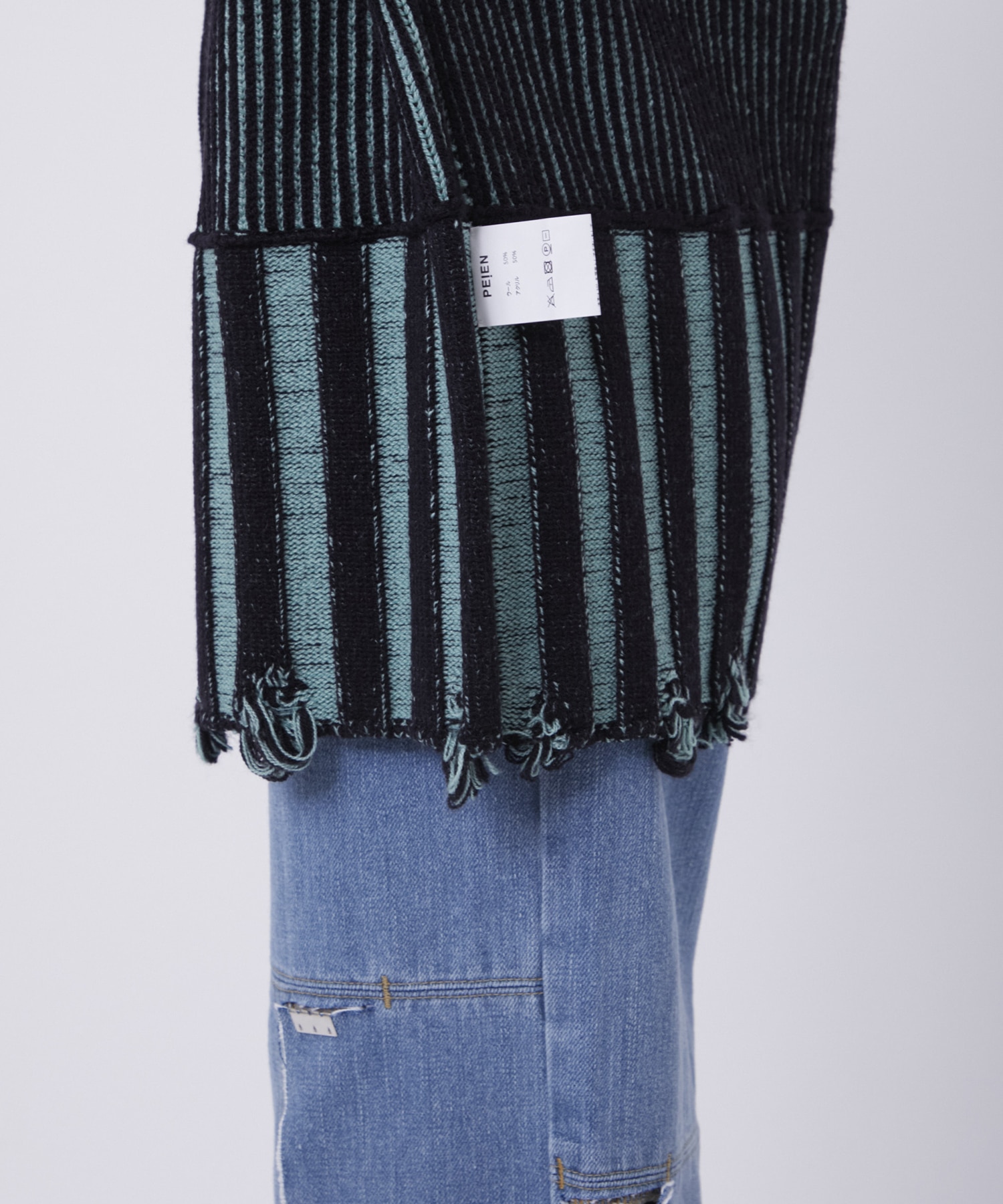 リバーシブルZip knit coat PEIEN