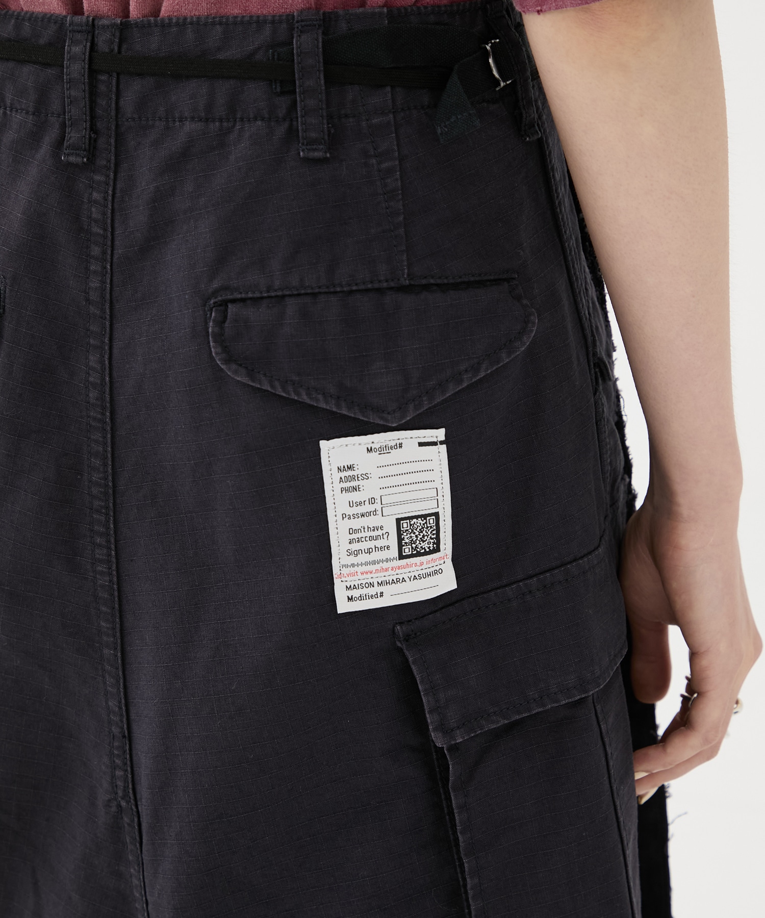 CARGO PNTS PASTED SKIRT Maison MIHARA YASUHIRO