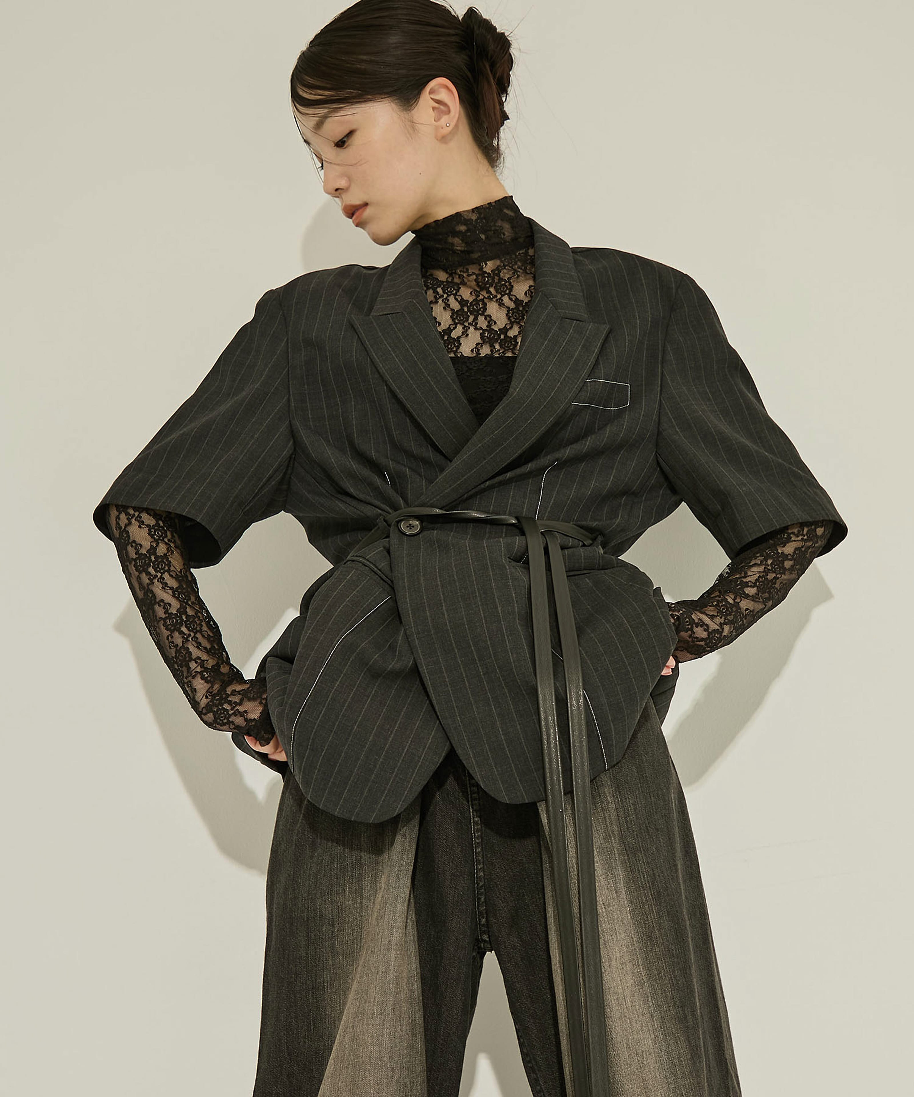 Half Sleeve Summer Wool Jacket STUDIOUS
