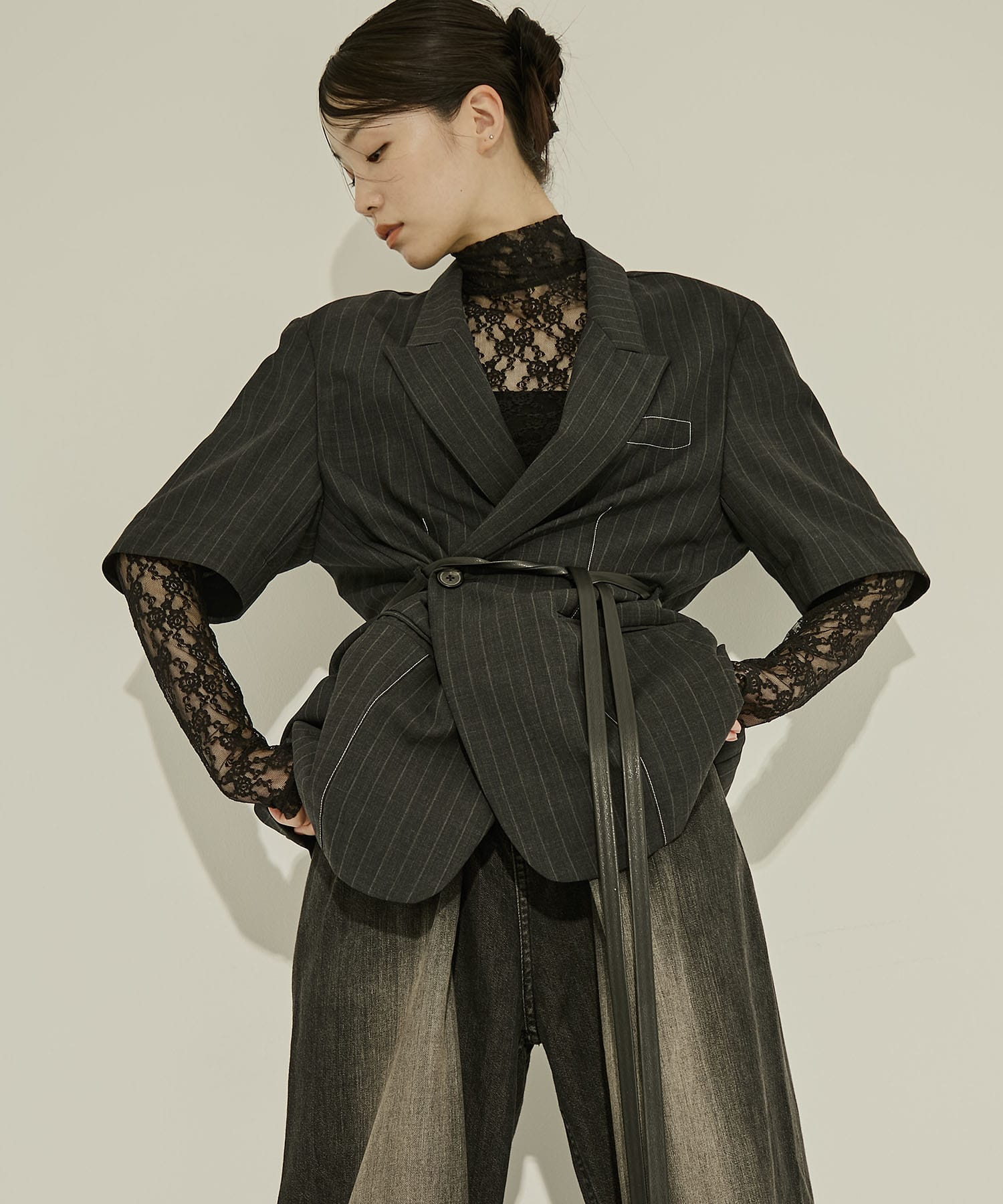 Half Sleeve Summer Wool Jacket STUDIOUS