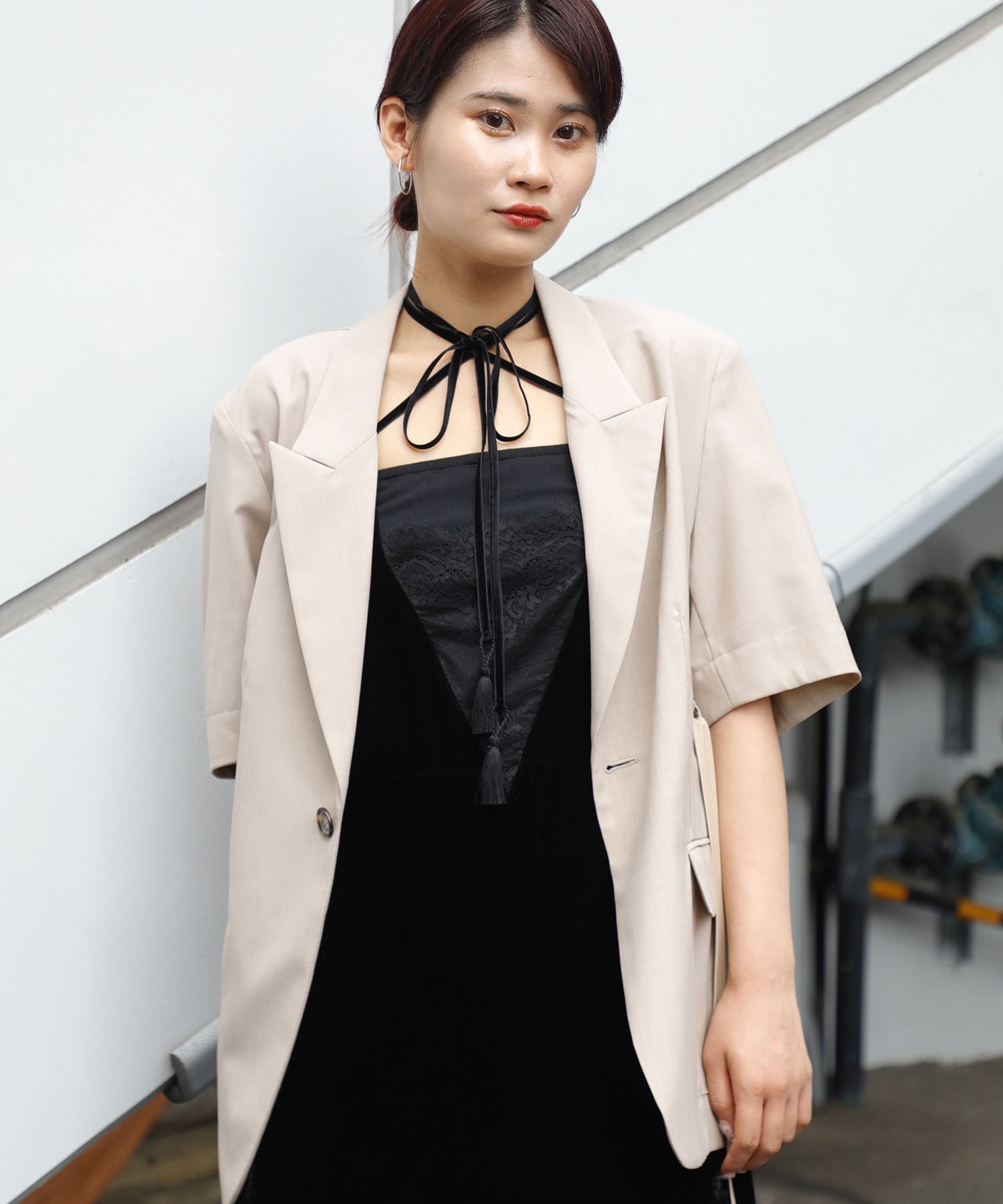 Half Sleeve Summer Wool Jacket STUDIOUS