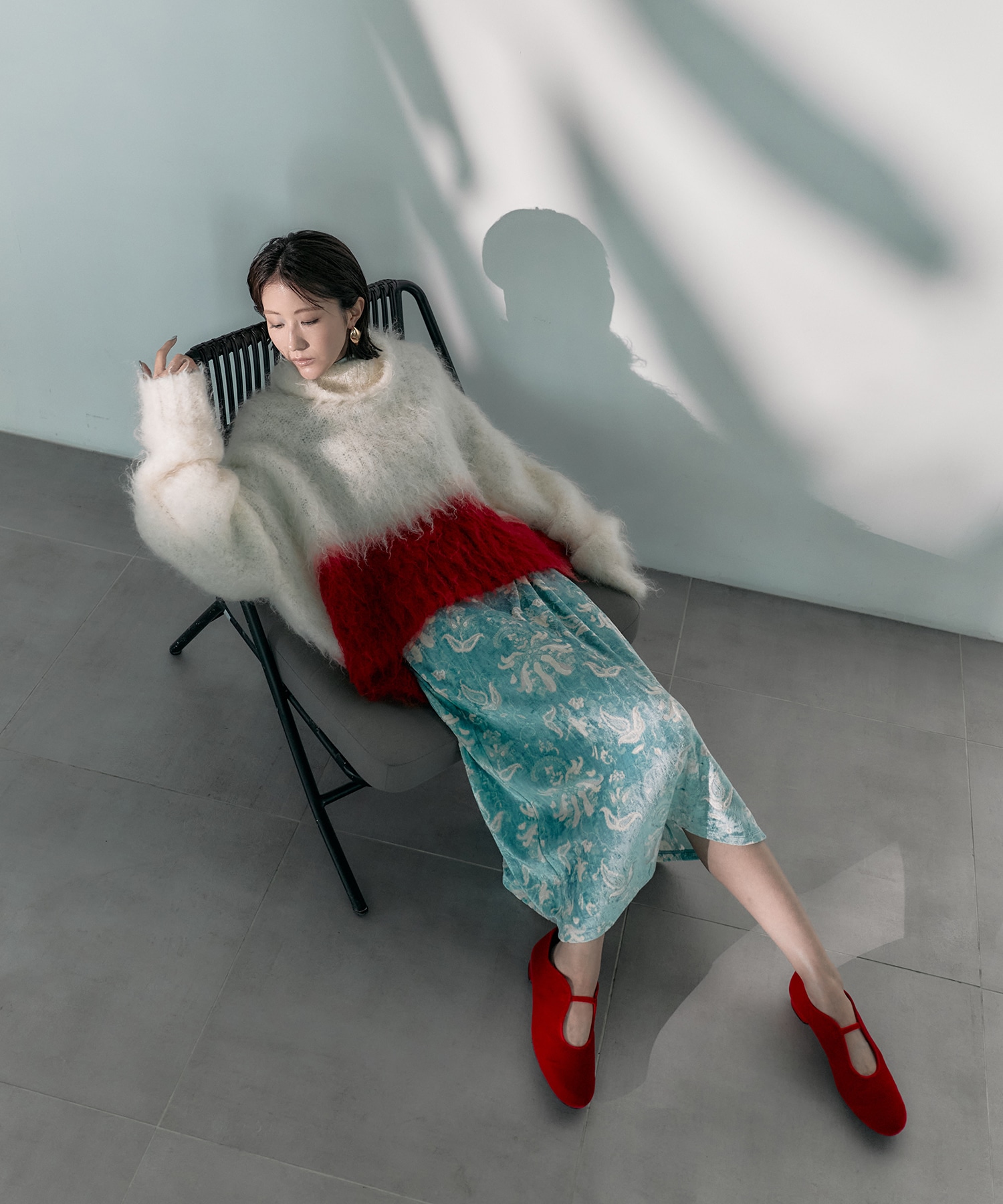 別注 Velour Jersey High Neck Dress Mame Kurogouchi