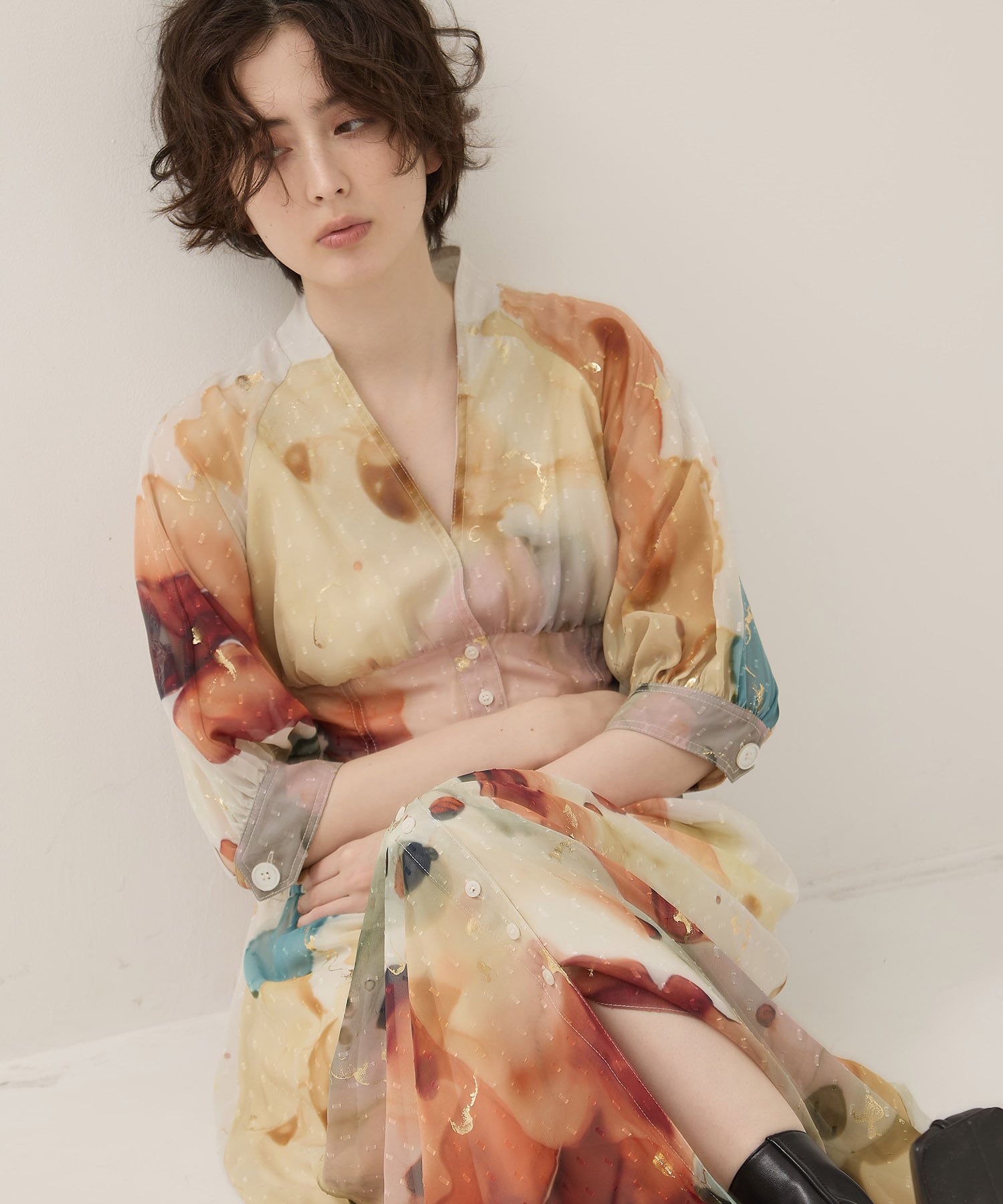 EX. Art Organdy Dress AMERI