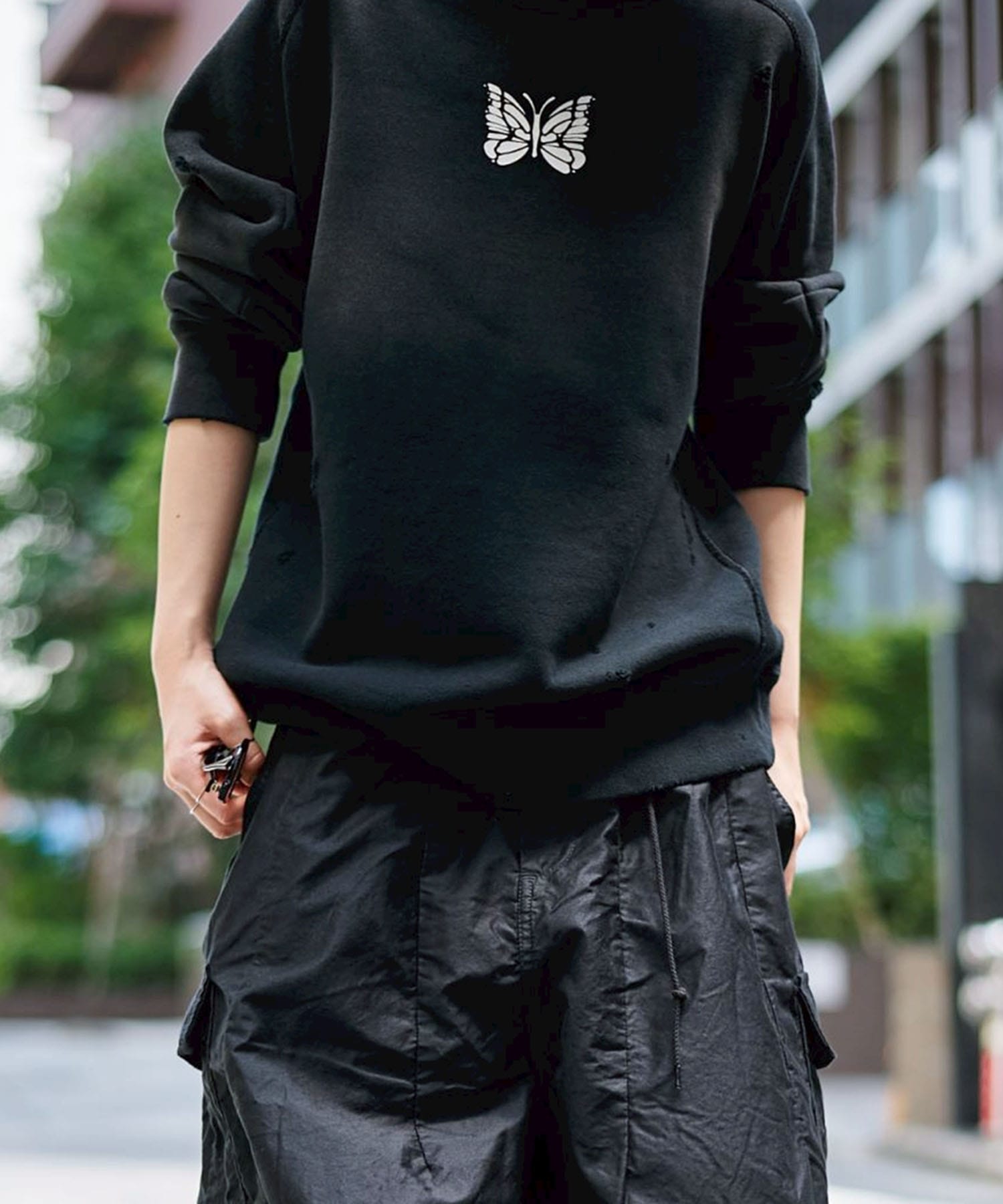 Deconstructed Sweat Shirt  Cotton French Terry Needles
