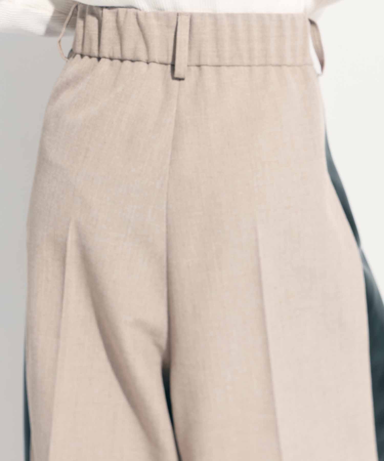 Side Leather Flare Trousers STUDIOUS
