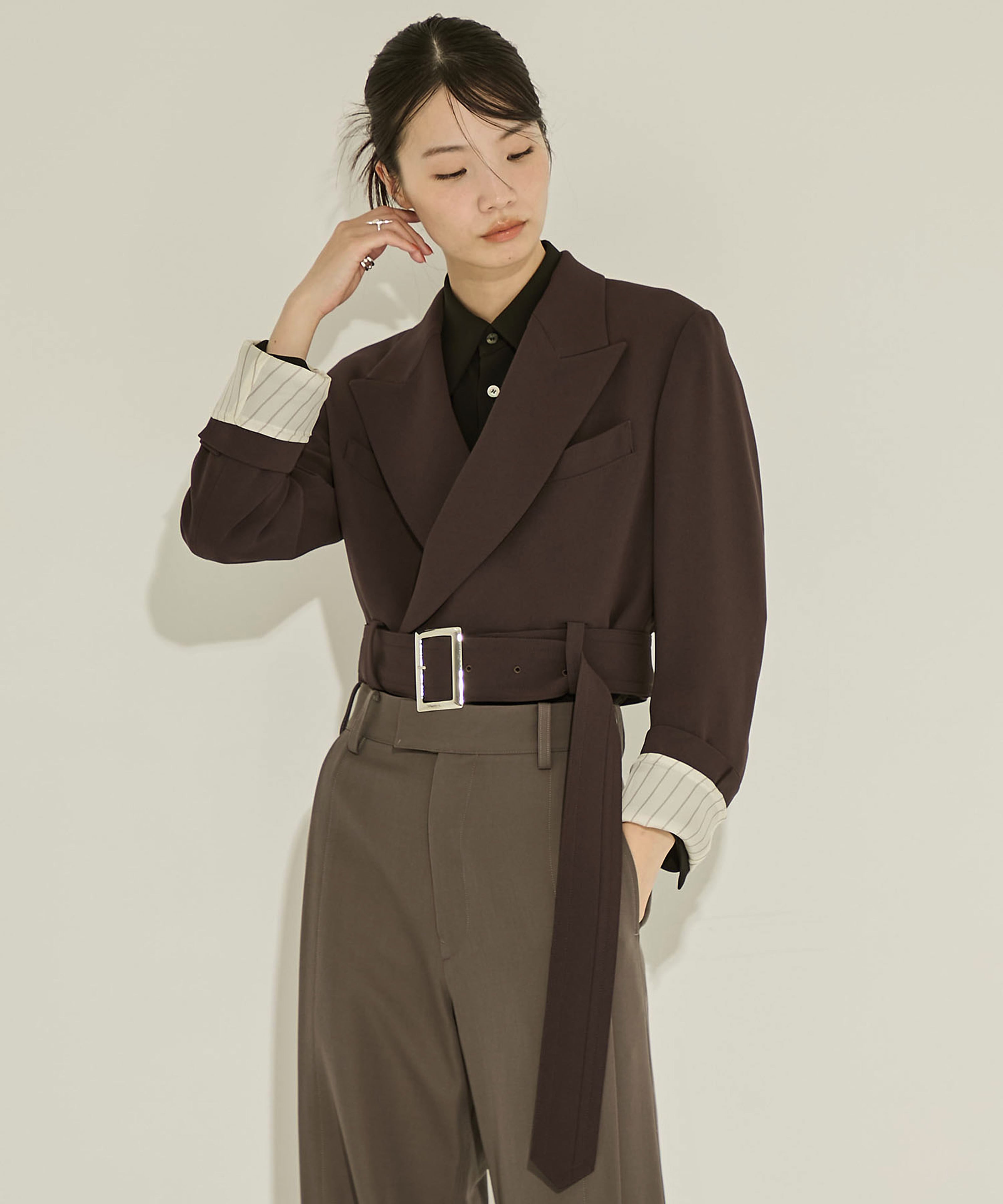 Cropped Belt JKT UJOH