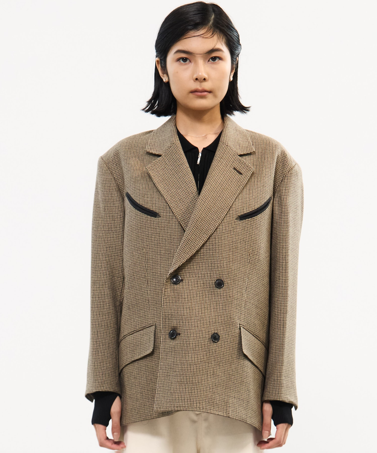 Wool check jacket TOGA