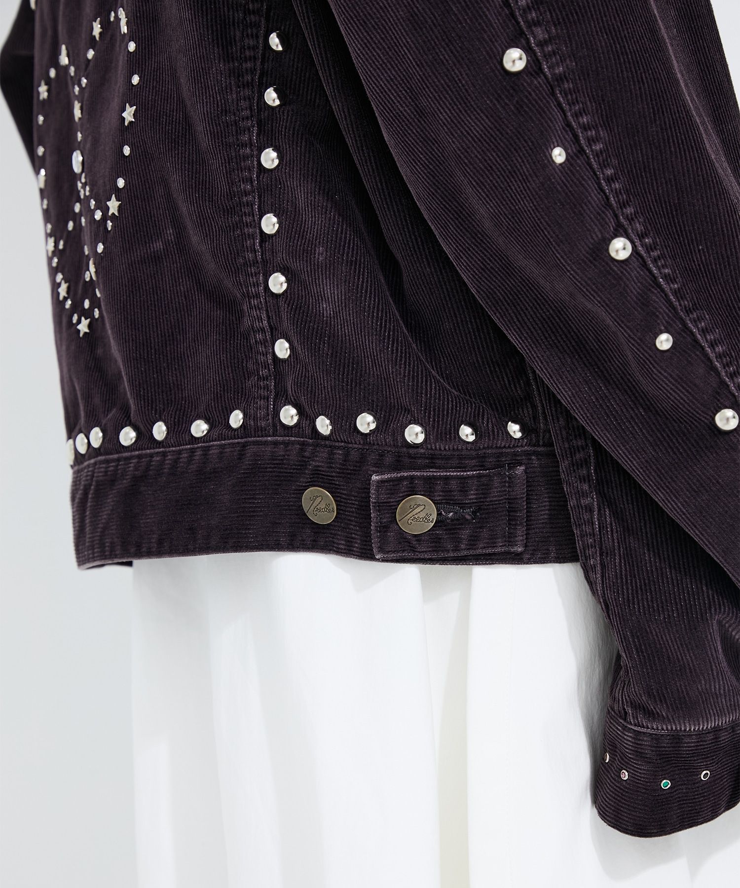 Studded Jean Jacket - 14W Corduroy Needles
