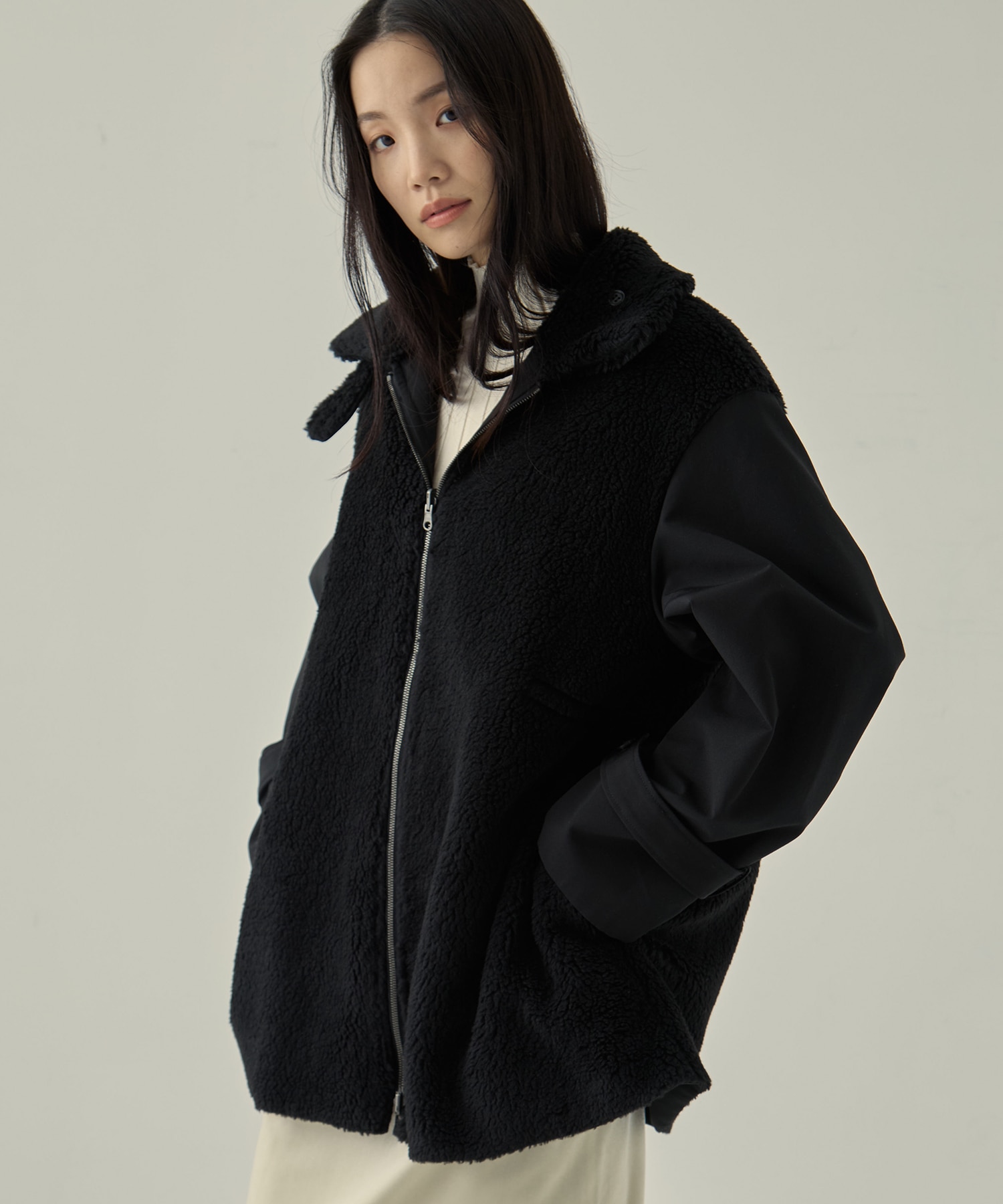 別注リサイクルシェルタフタ×ボア VACHEMENT