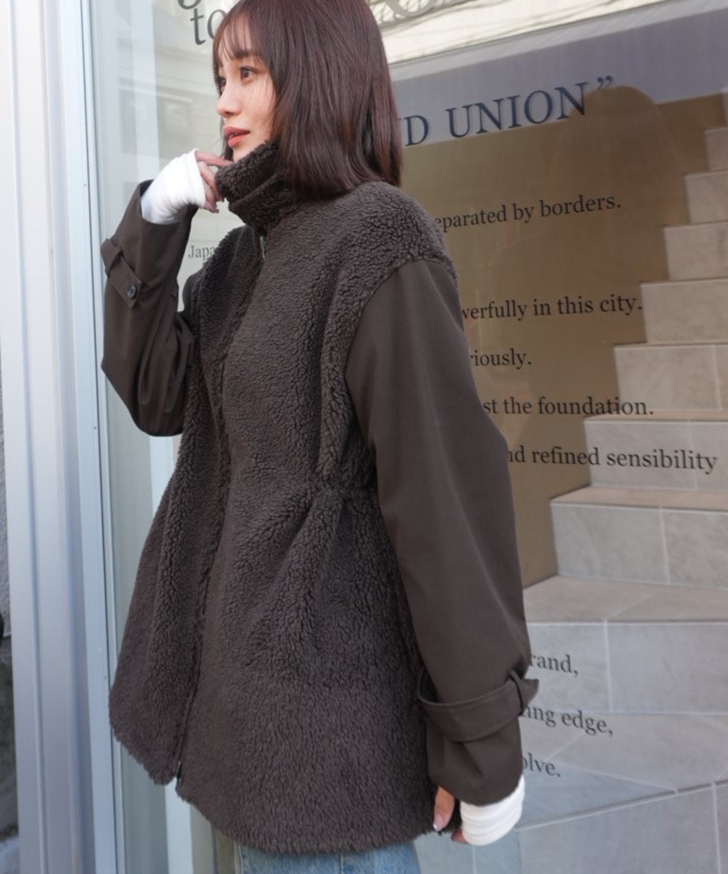 別注リサイクルシェルタフタ×ボア VACHEMENT