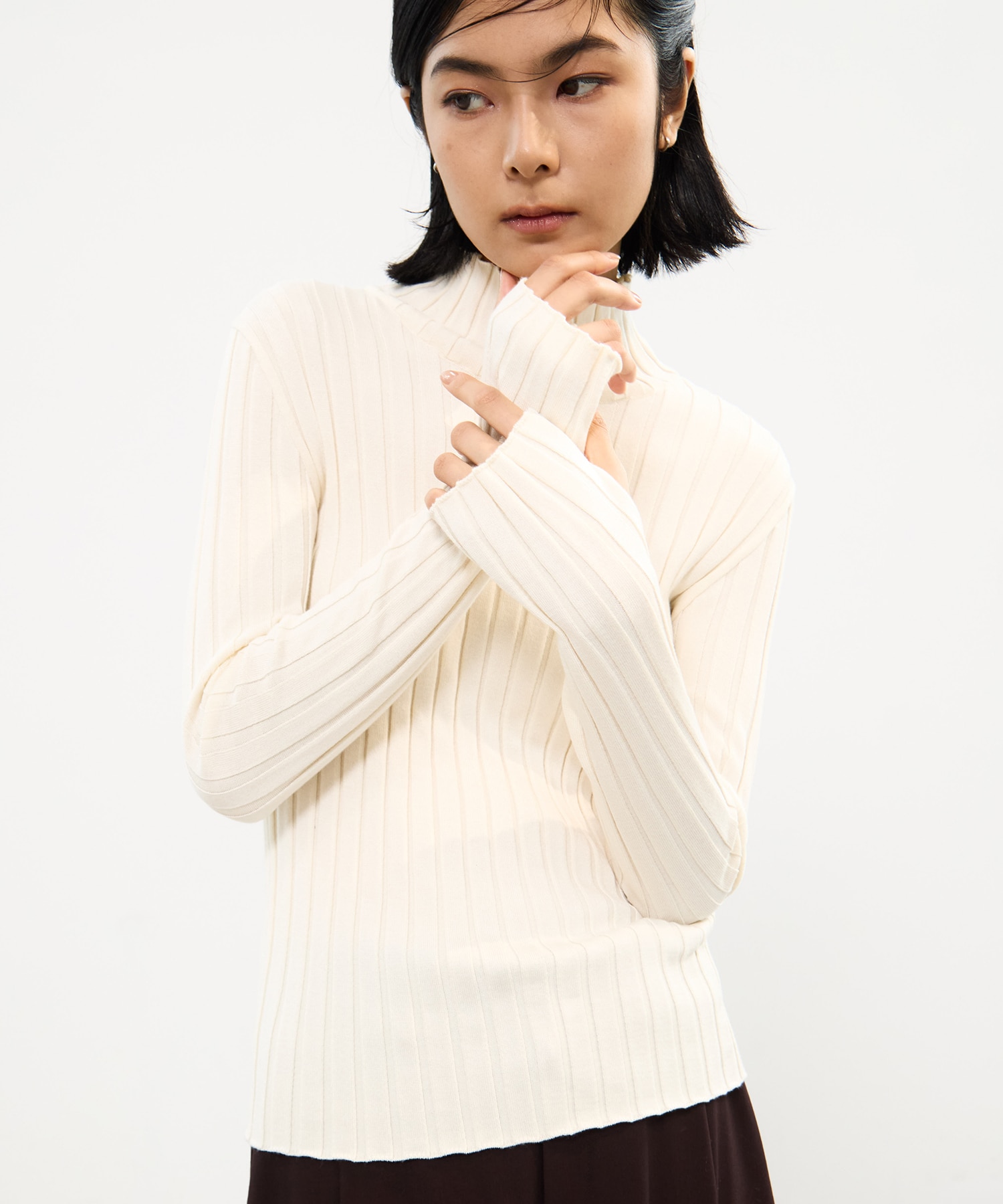 Silk Viscorse Wide Rib KT STUDIOUS