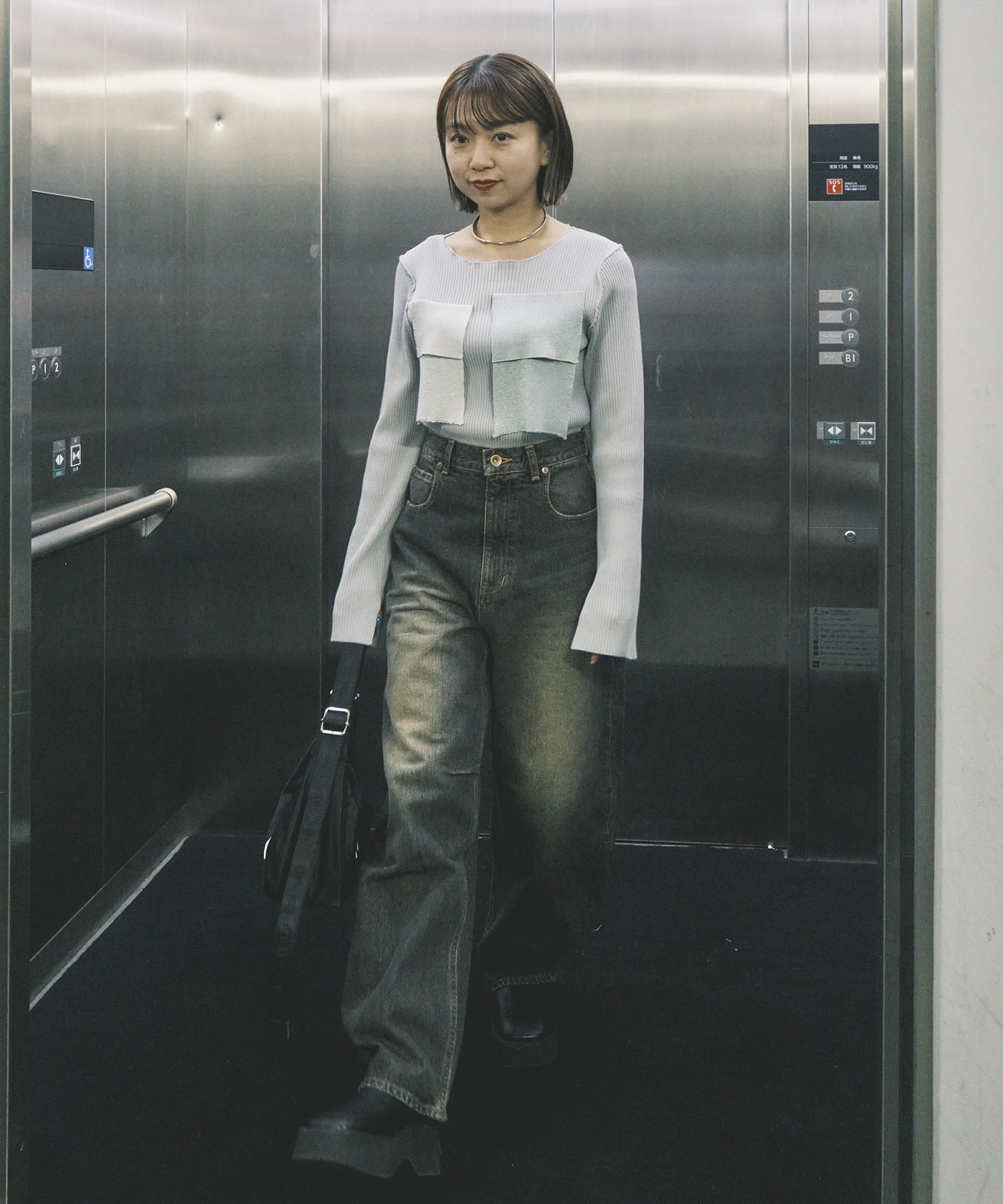 別注CREW NECK RIB KNIT kotohayokozawa